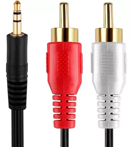 CABLE 3.5 A 2 RCA X  3 METROS EN BOLSA
