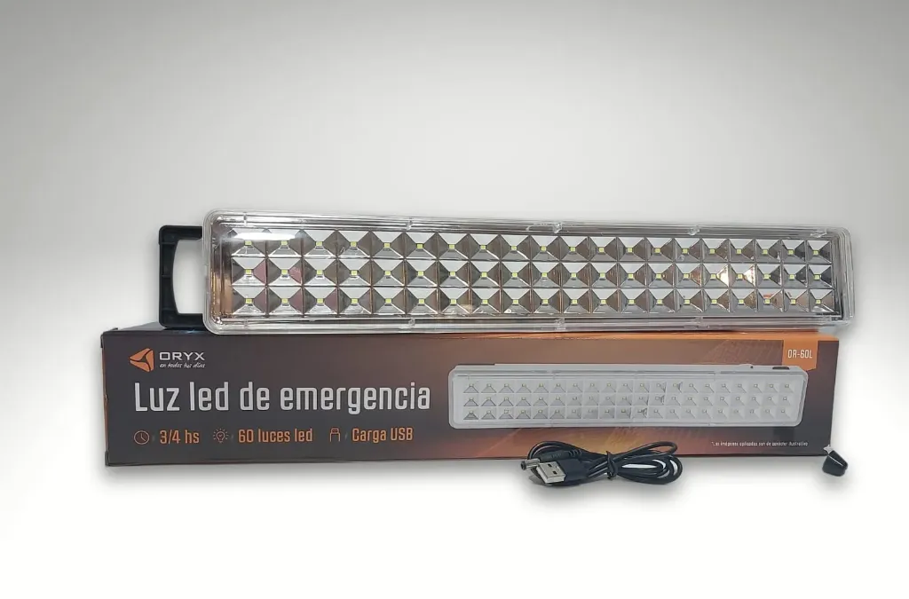 LUZ DE EMERGENCIA 60 LED ORYX