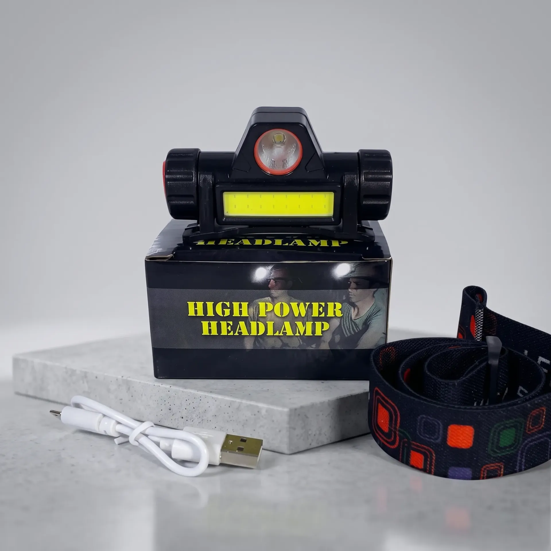 LINTERNA VINCHA LED RECARGABLE POTENTE