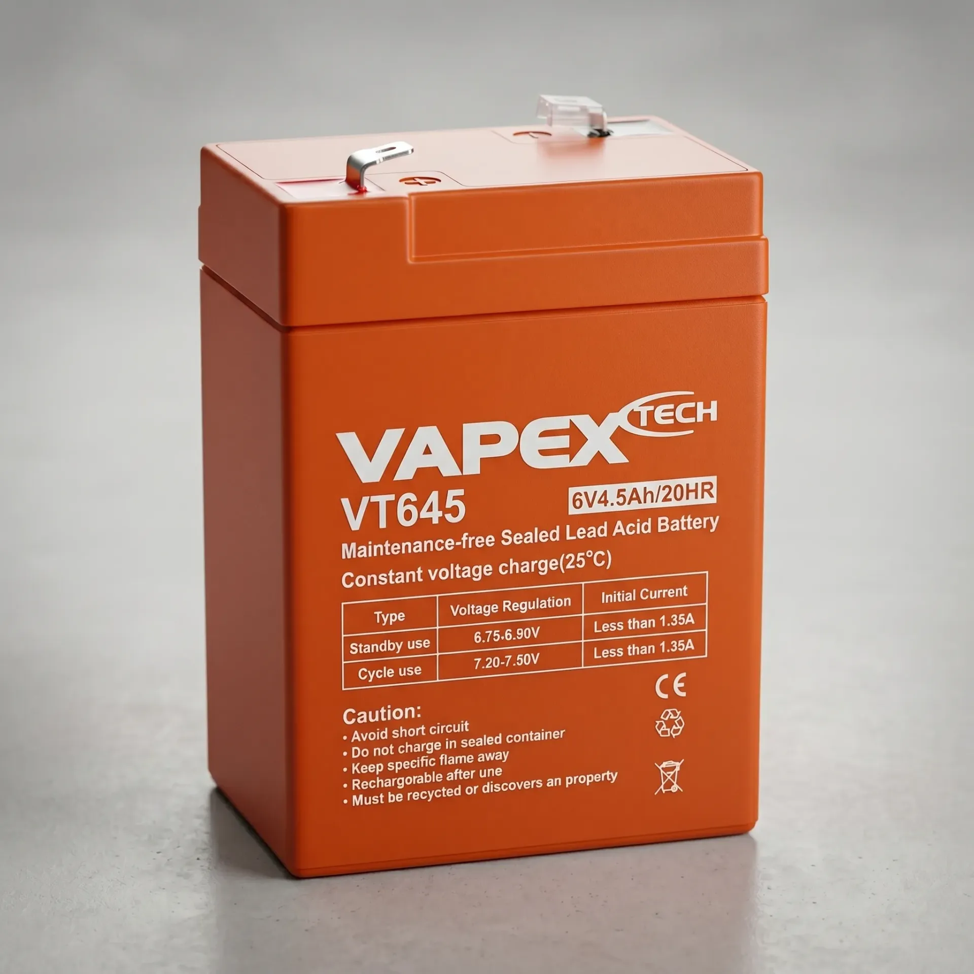 [VT645] Batería de Gel de 6V - 4,5 Ah