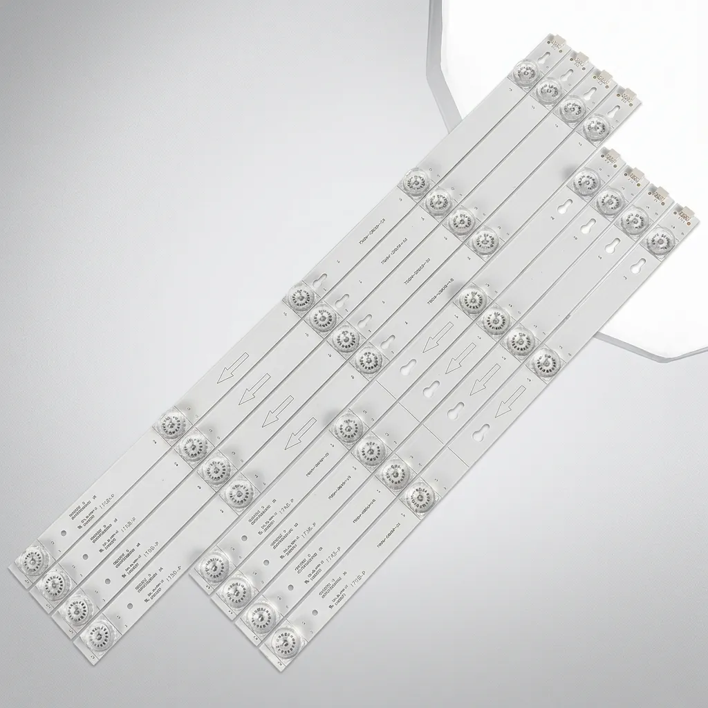 KIT BACKLIGHT TCL/RCA/HITACHI 49" (4 TIRAS DE 5 LED Y 4 TIRAS DE 4 LED) 6V