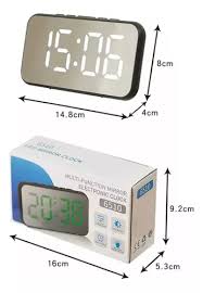 [6510] DESPERTADOR ESPEJO GRANDE NUEVO