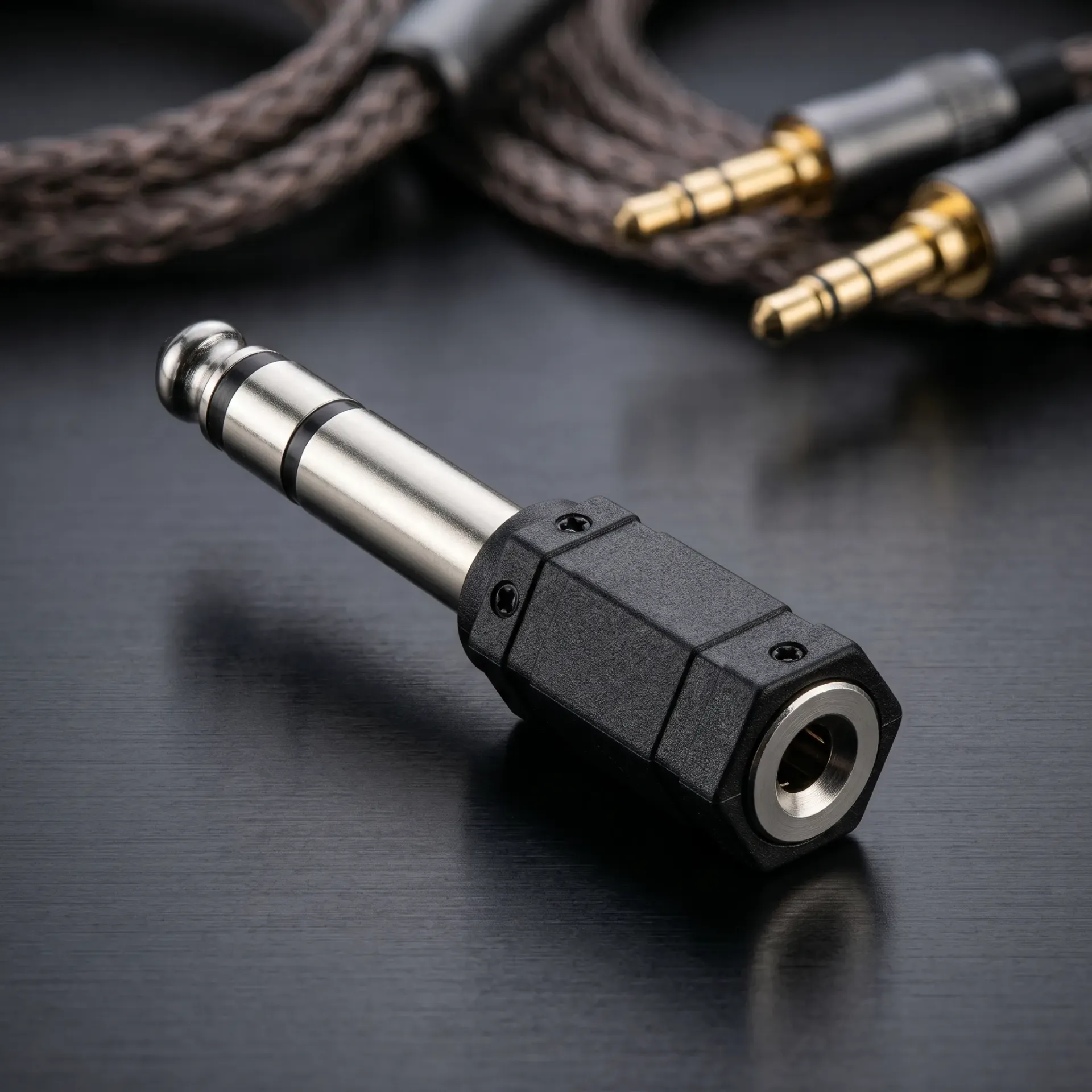 ADAPTADOR 6.5 ESTEREO A JACK 3.5 ESTEREO