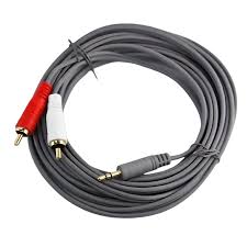 CABLE 3,5 MACHO 2 PLUG RCA  - 5,00 M **