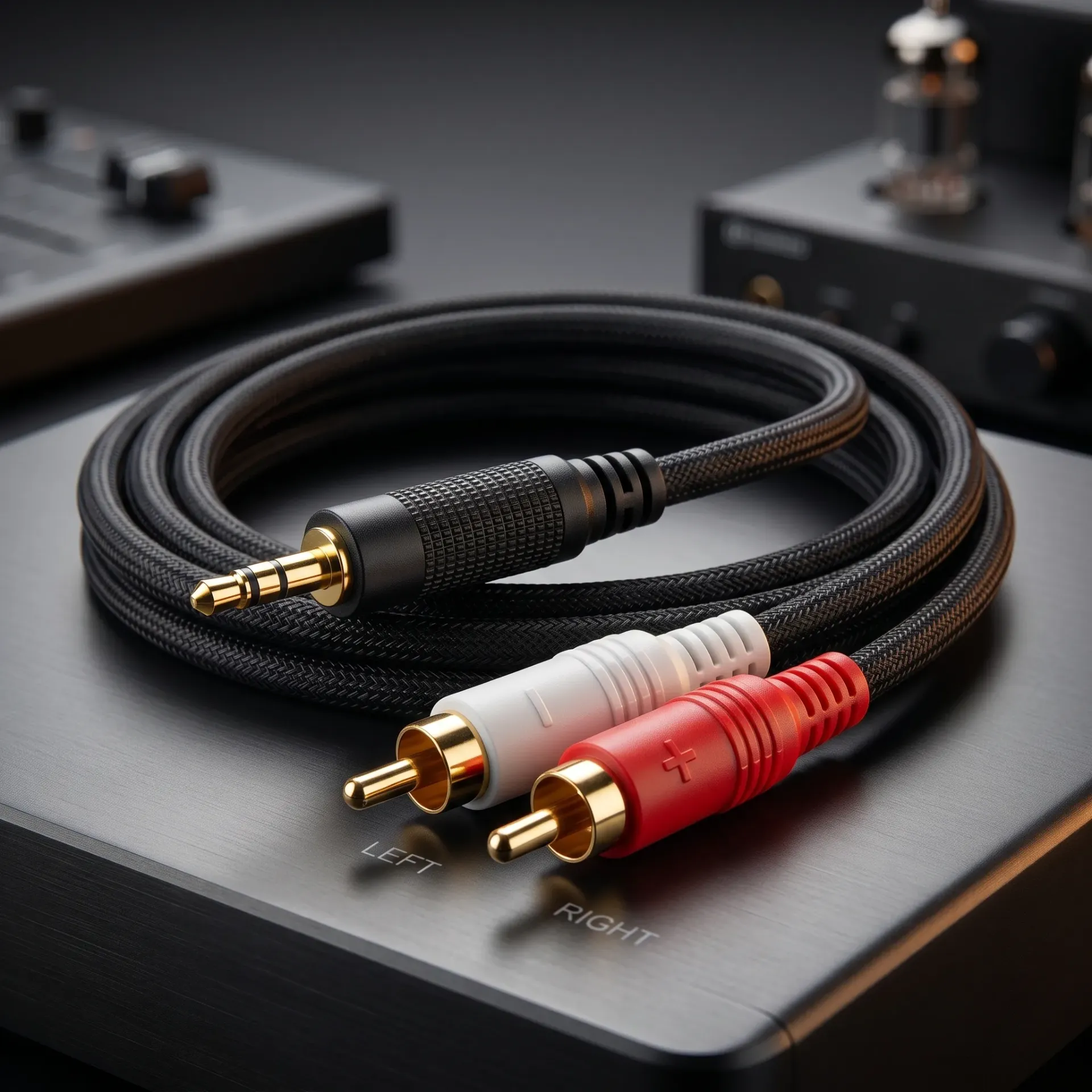 CABLE 3.5 A 2 RCA 1.8 MTS