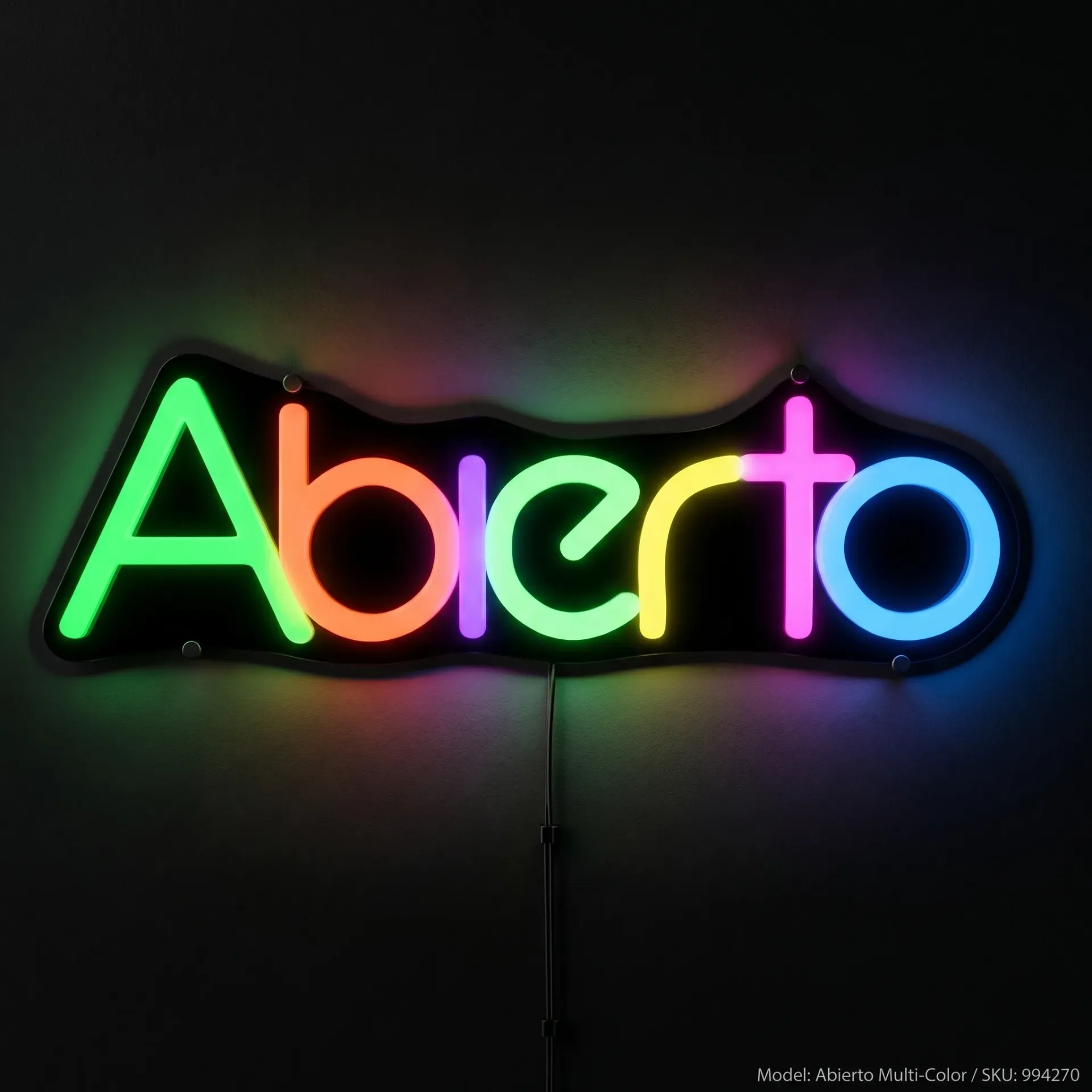 CARTEL ABIERTO NEON
