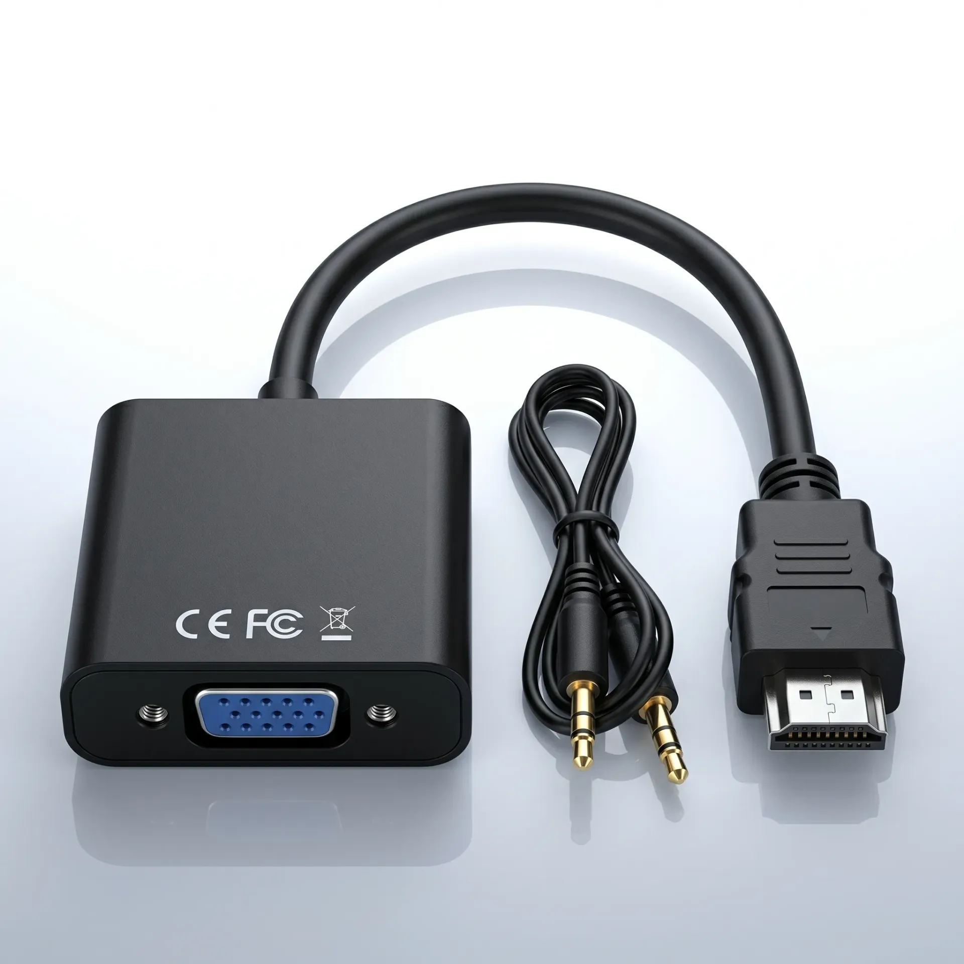 CONVERSOR HDMI A VGA  CON CABLE