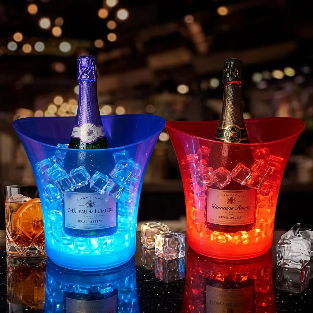 [IP91] FRAPERA HIELERA CON PARLANTE Y LUCES RGB