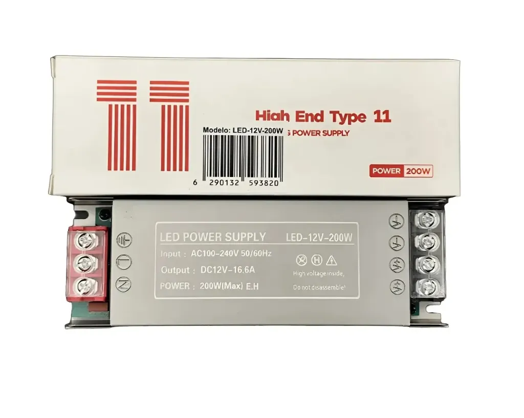 FUENTE METALICA 12V 16,6AMP 200W