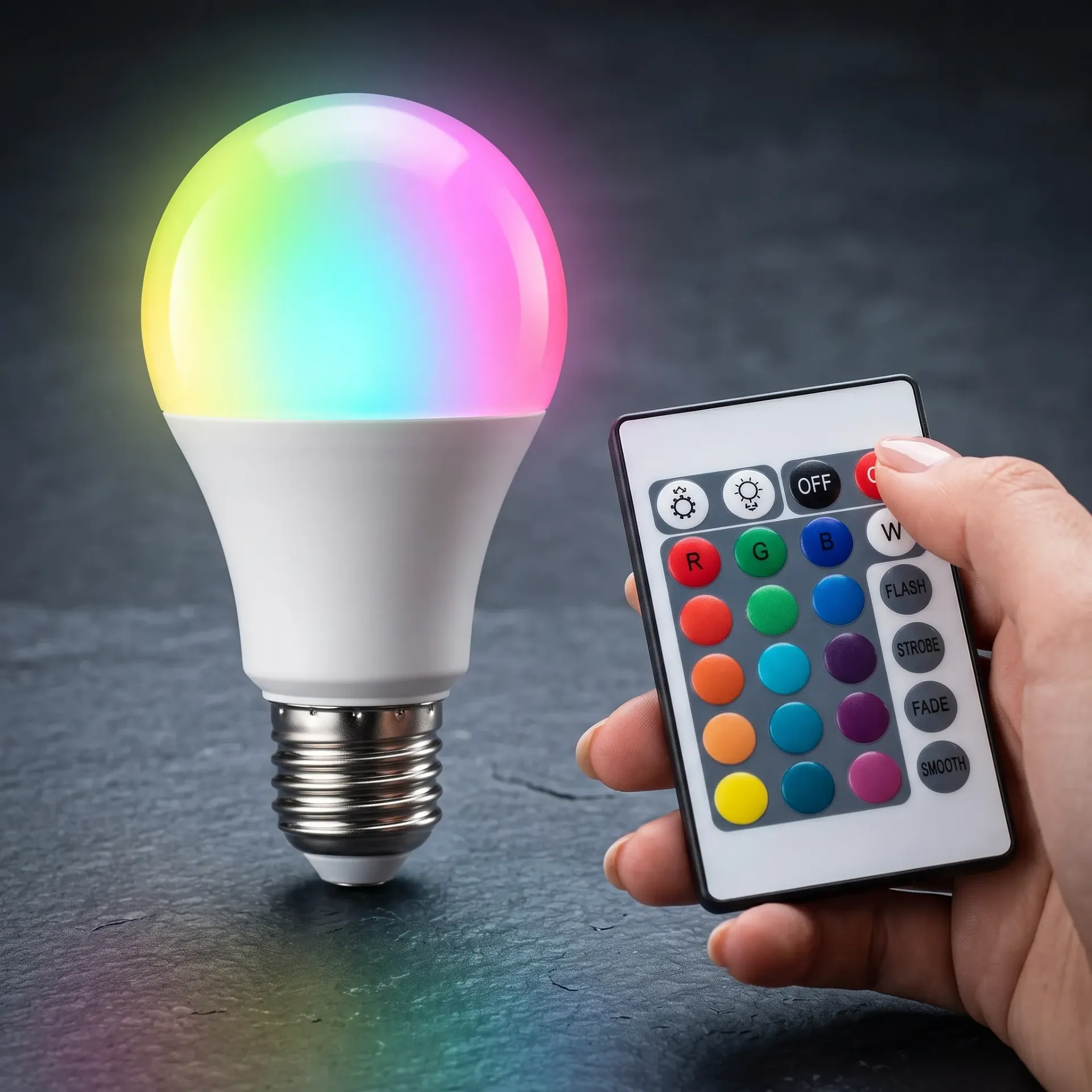 LAMPARA CON CONTROL RGB