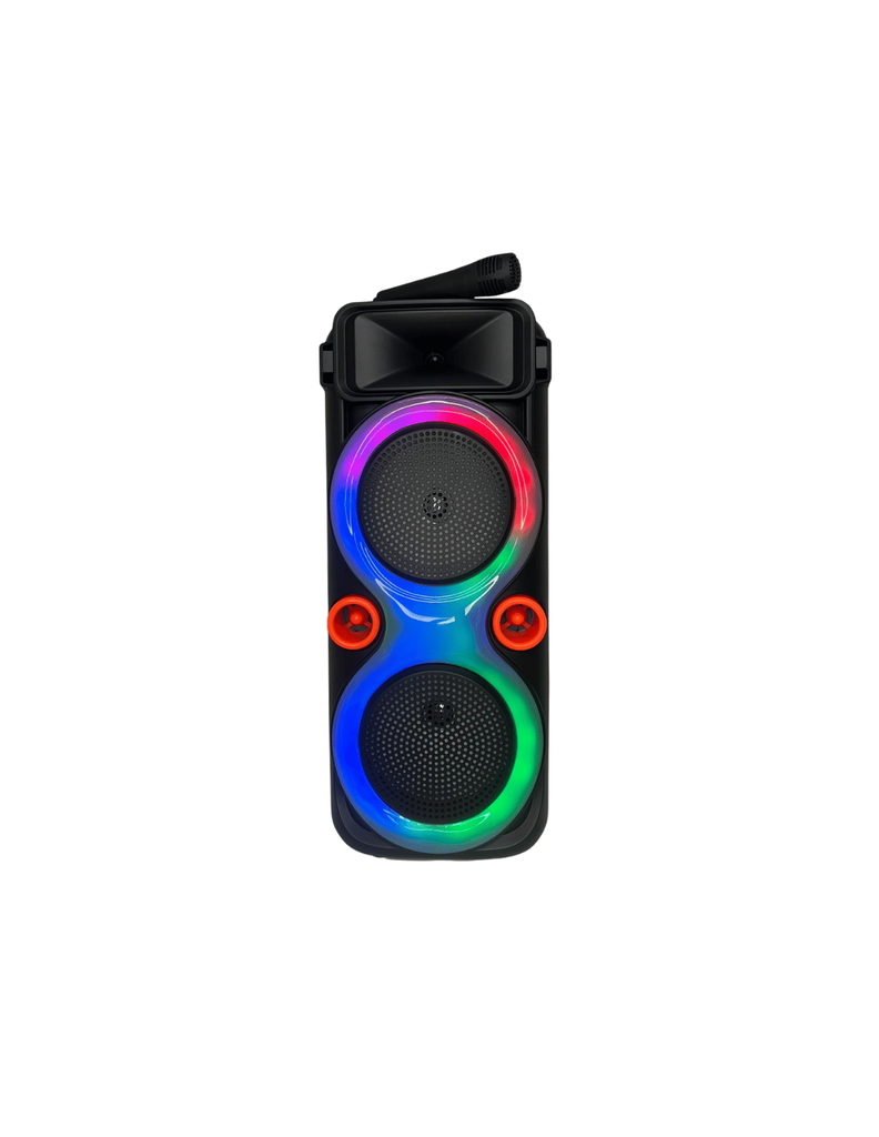 [EC100979] PARLANTE 8"X2" BT INALAMBRICO  CON MICROFONO Y CONTROL