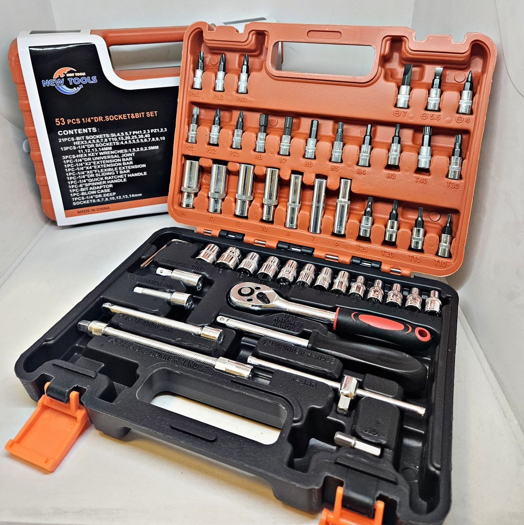 SET DE LLAVE TUBO 53 PCS NEW TOOLS