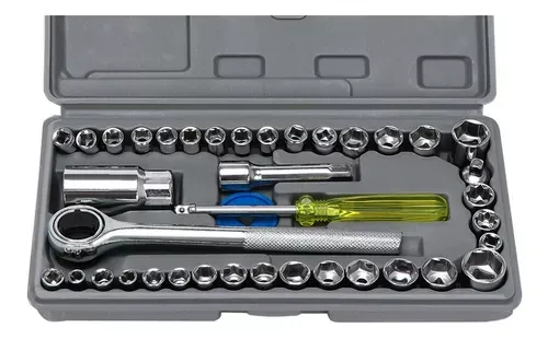 SET DE LLAVE TUBO CRIQUET 40PCS