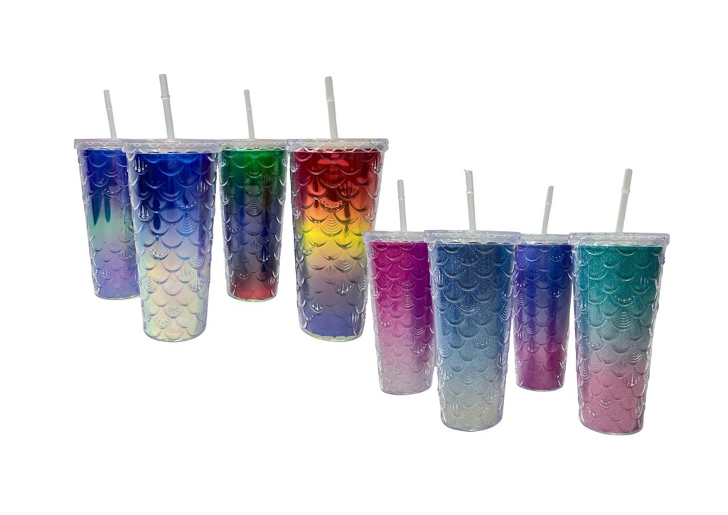 VASO SIRENA C/SORBETE XL