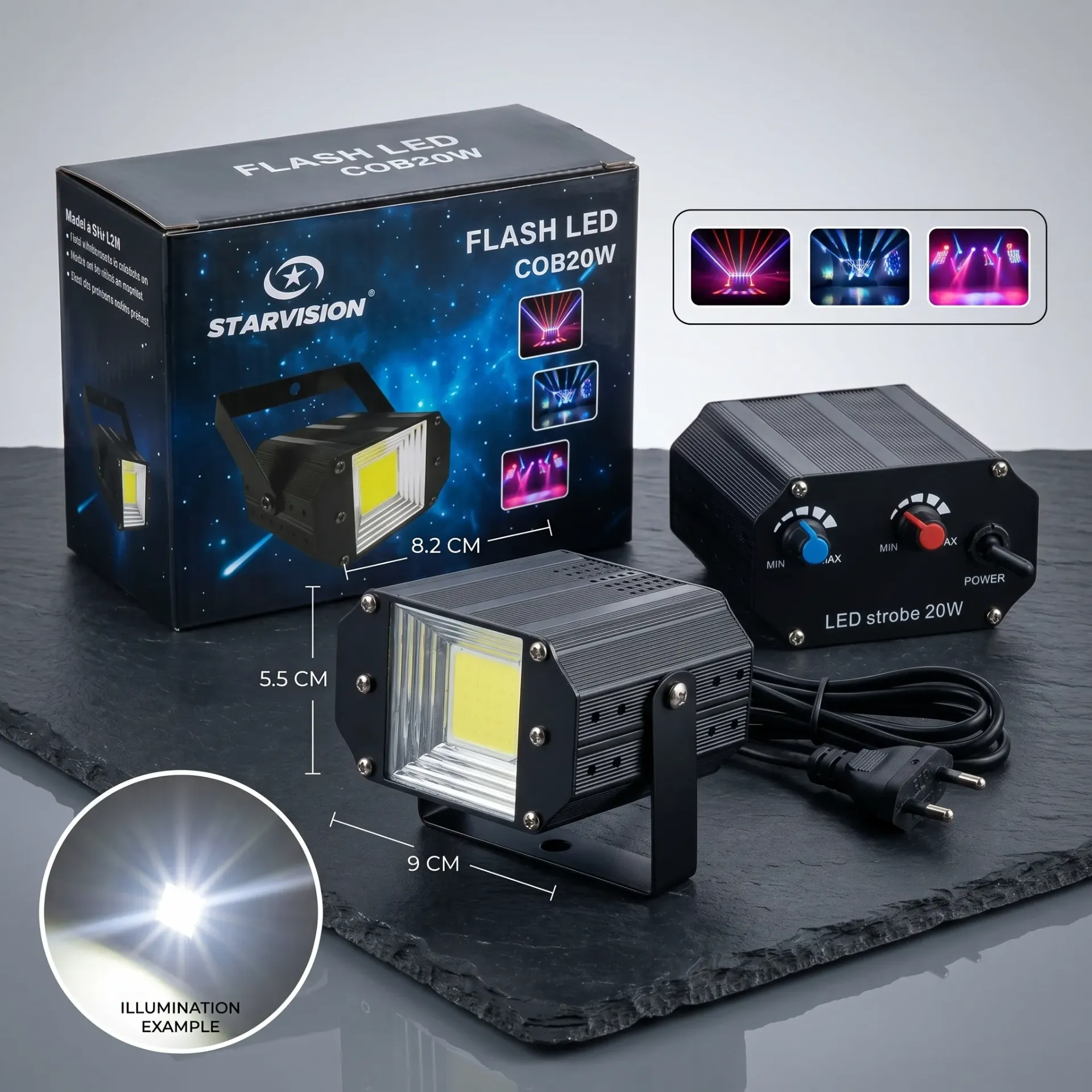 FLASH LED COB 20W