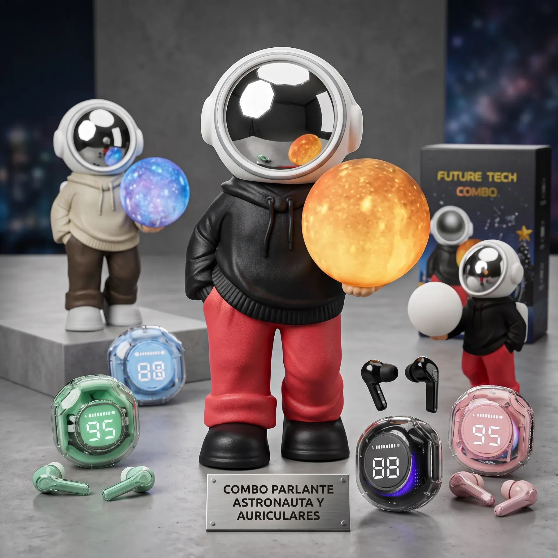 COMBO AURI BLUETOOTH + PARLANTE ASTRONAUTA