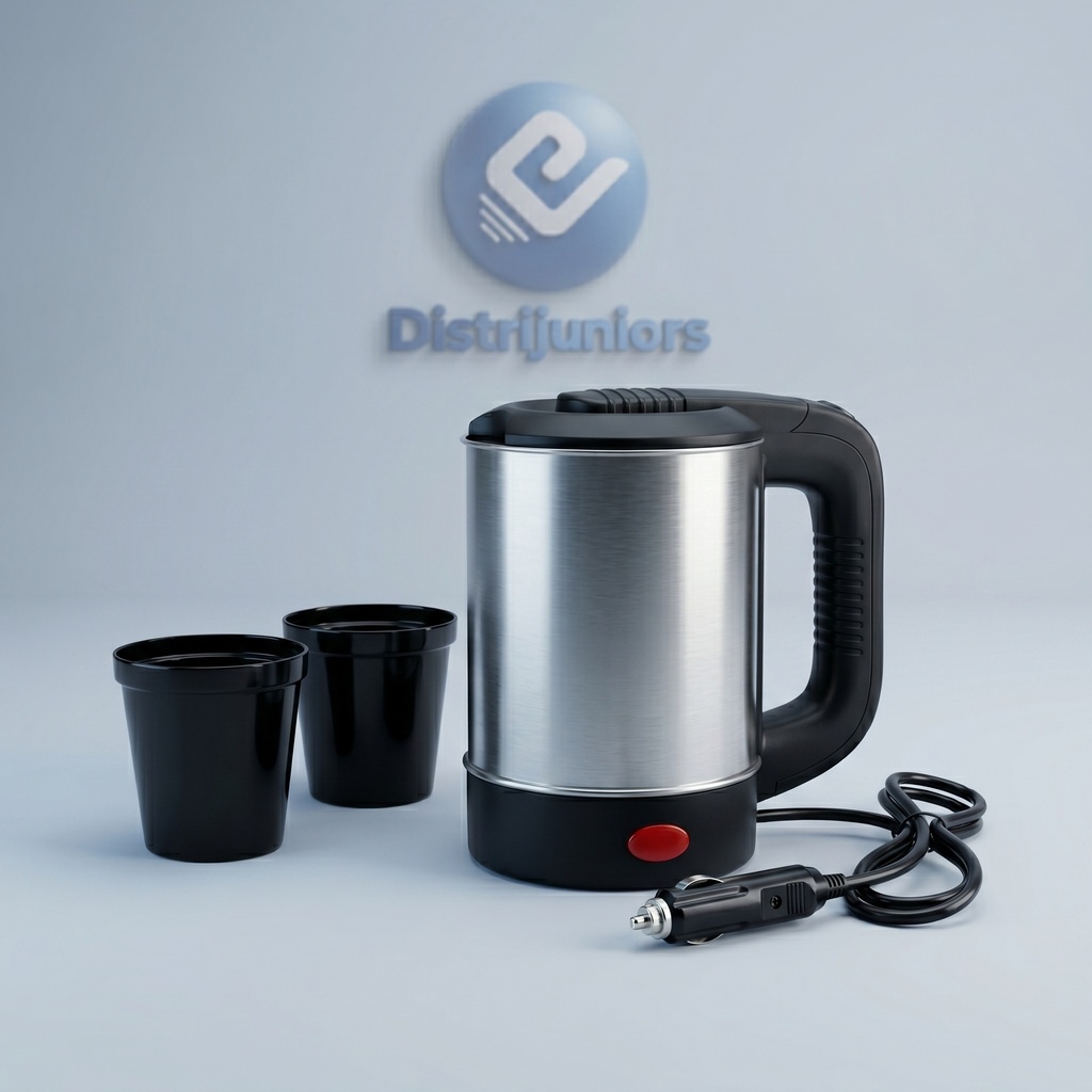[SS905] PAVA ELECTRICA 500ML Y 2 TAZAS PARA AUTO 12V