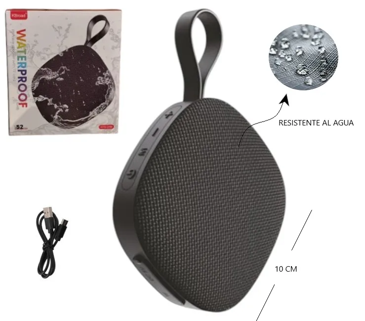 PARLANTE BLUETOOTH RESISTENTE AL AGUA