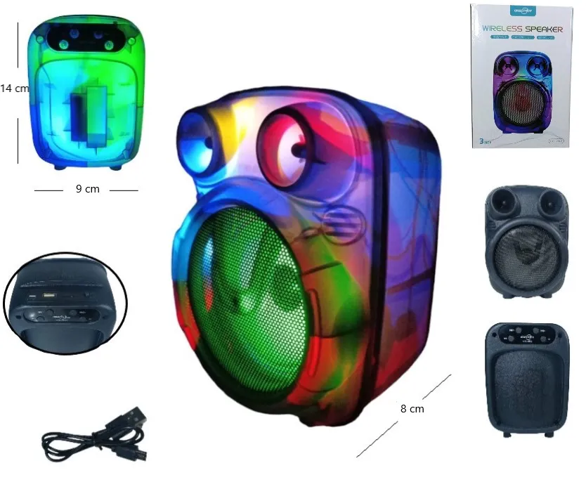 PARLANTE BLUETOOTH CON RADIO Y LUCES