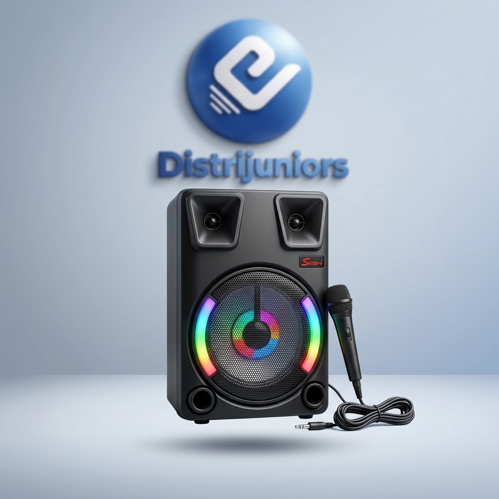 [ZQS8145] PARLANTE BLUETOOTH 8" CON MICROFONO Y LUCES
