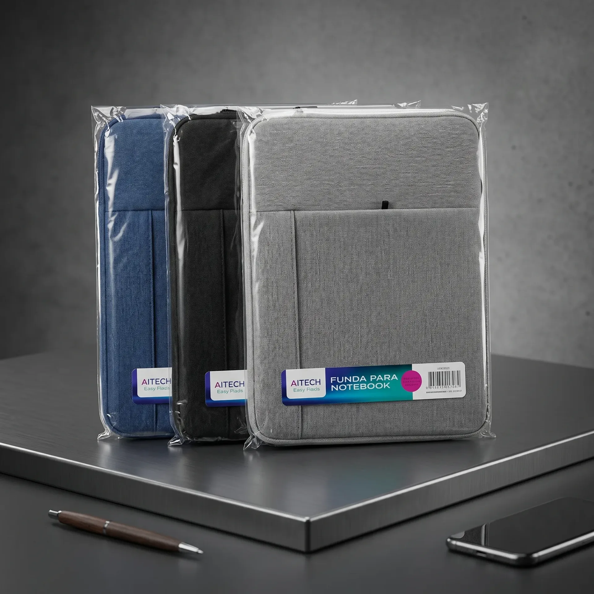 [AIMP010102X] FUNDA PARA NOTEBOOK 15" C/BOLSILLO Y MANIJA