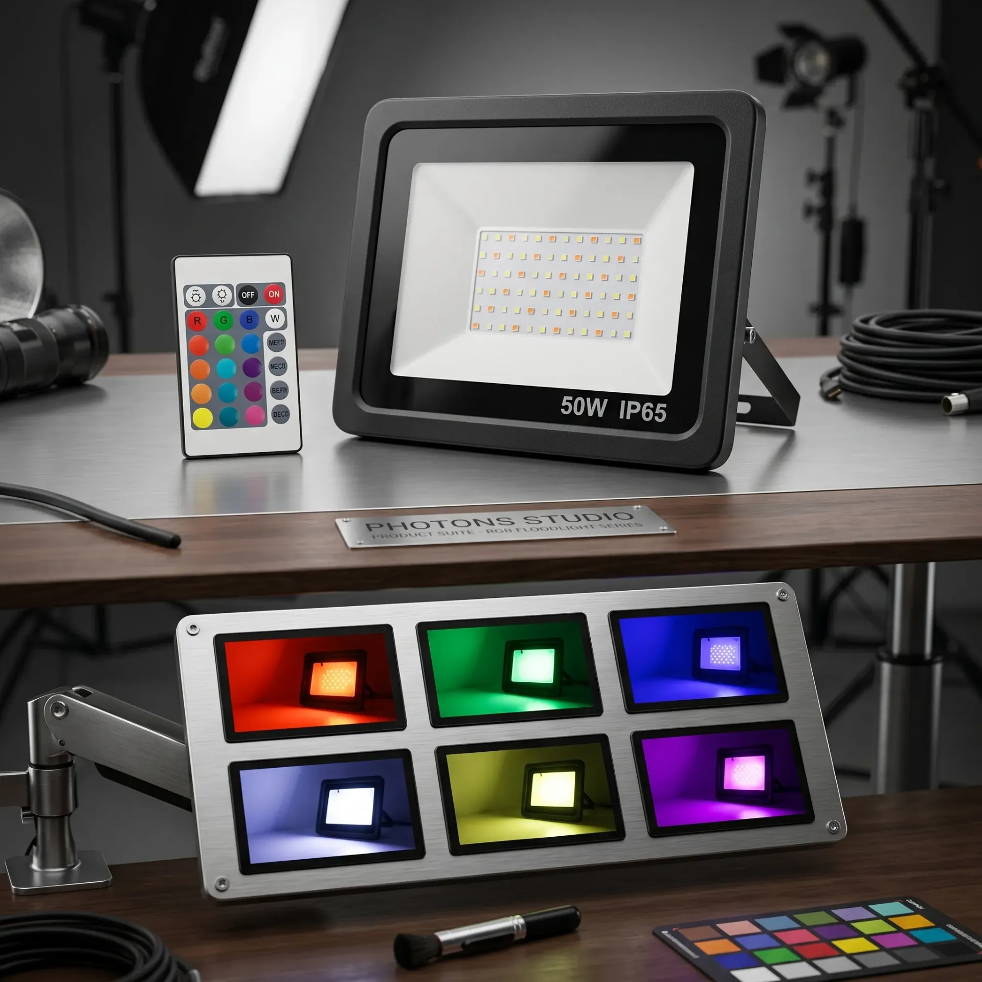 REFLECTOR 50W RGB IP65 MULTICOLOR CON CONTROL