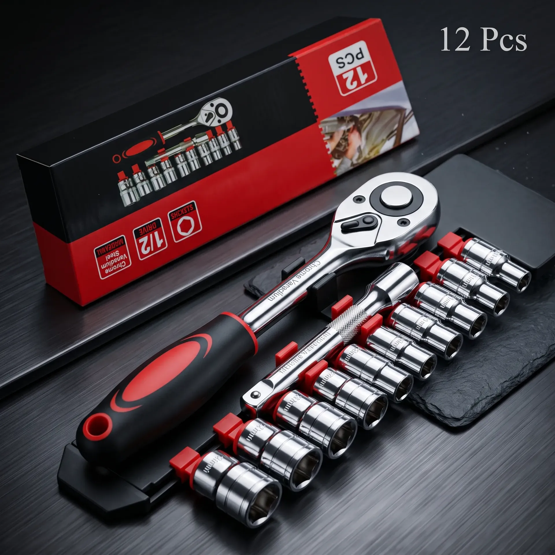 SET DE LLAVE TUBO 12 PCS