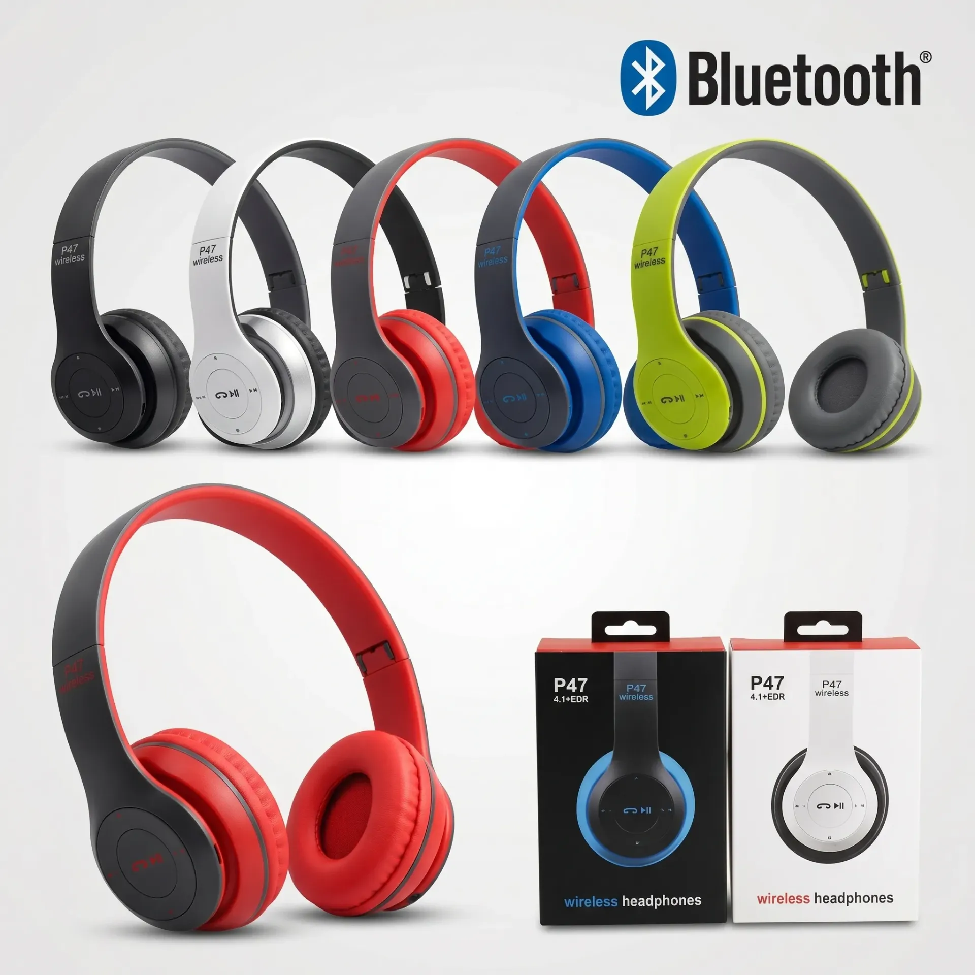 AURICULAR P47 INALAMBRICOS (VINCHA) BLUETOOTH
