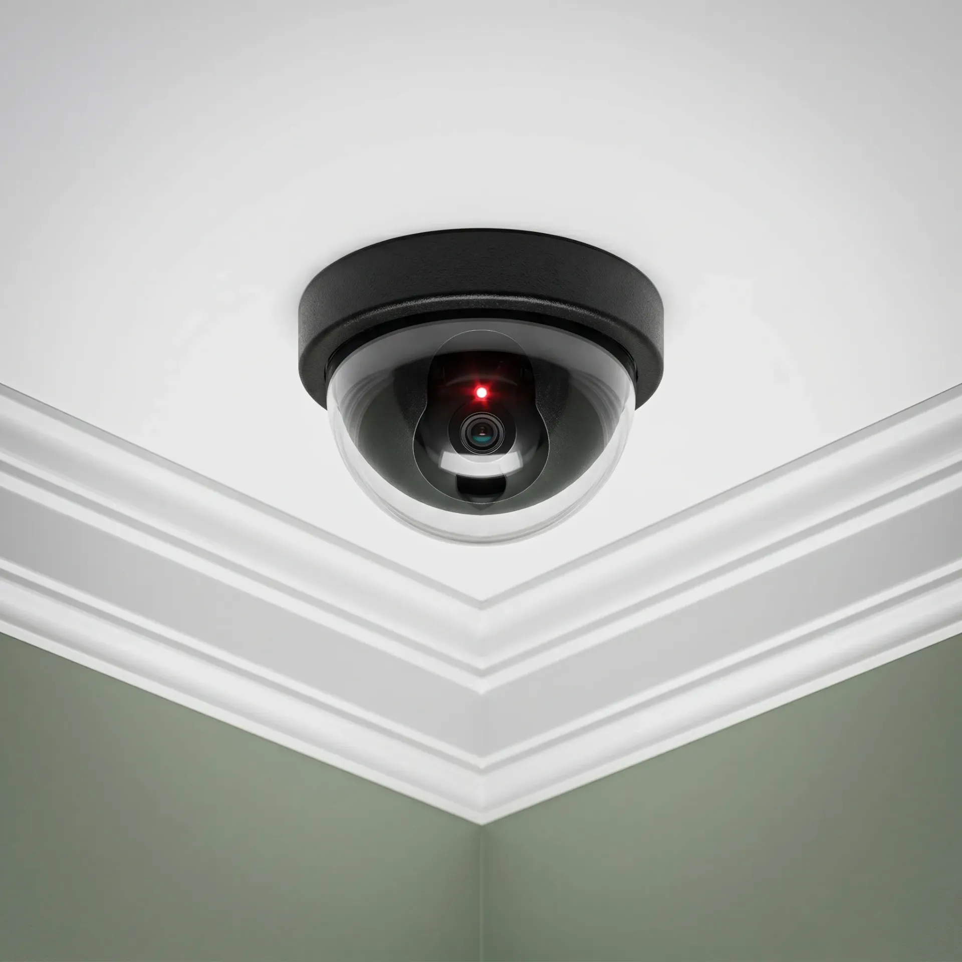 CAMARA DE SEGURIDAD FALSA C/LUZ Y DETECTOR DE MOVIMIENTO