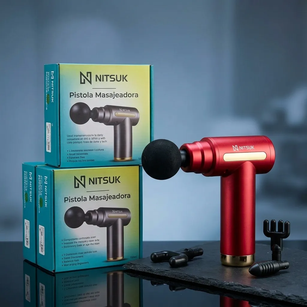 [MJDR2] MASAJEADOR PISTOLA RECARGABLE NITSUK
