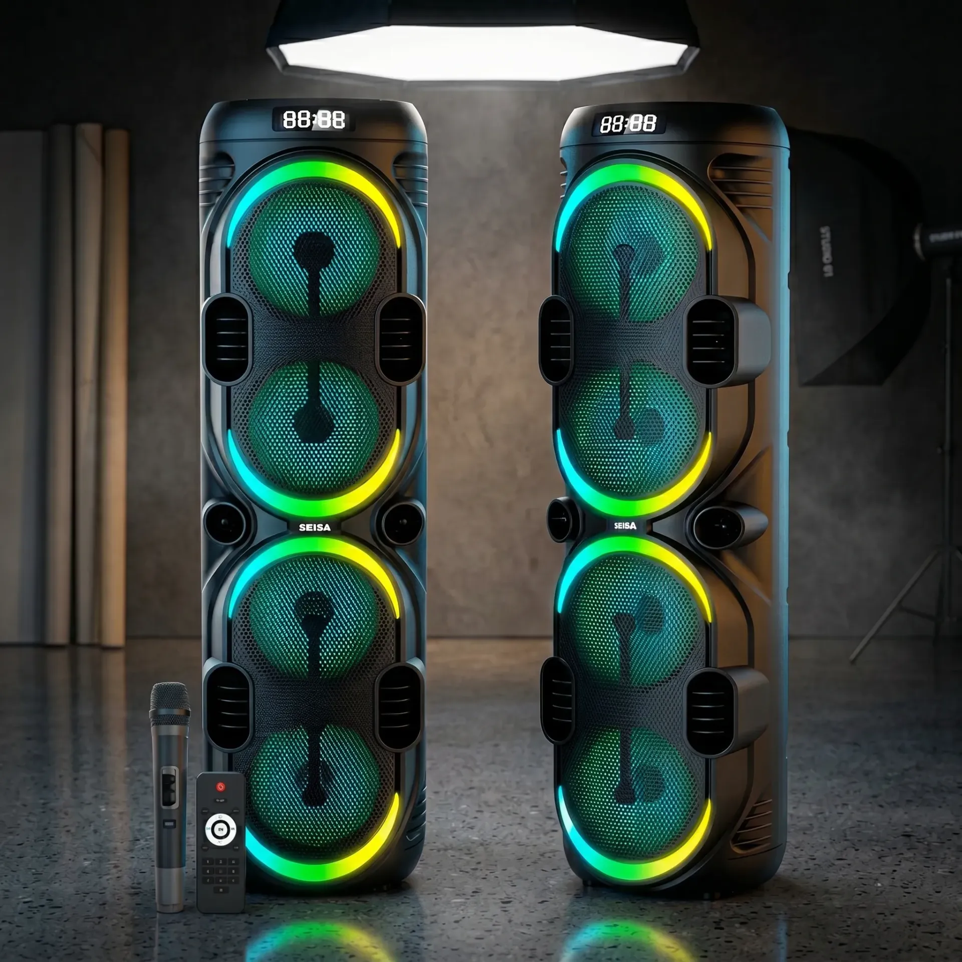 [YXC8402] PARLANTE BLUETOOTH 4 X 8" C/MICROFONO INALAMBRICO