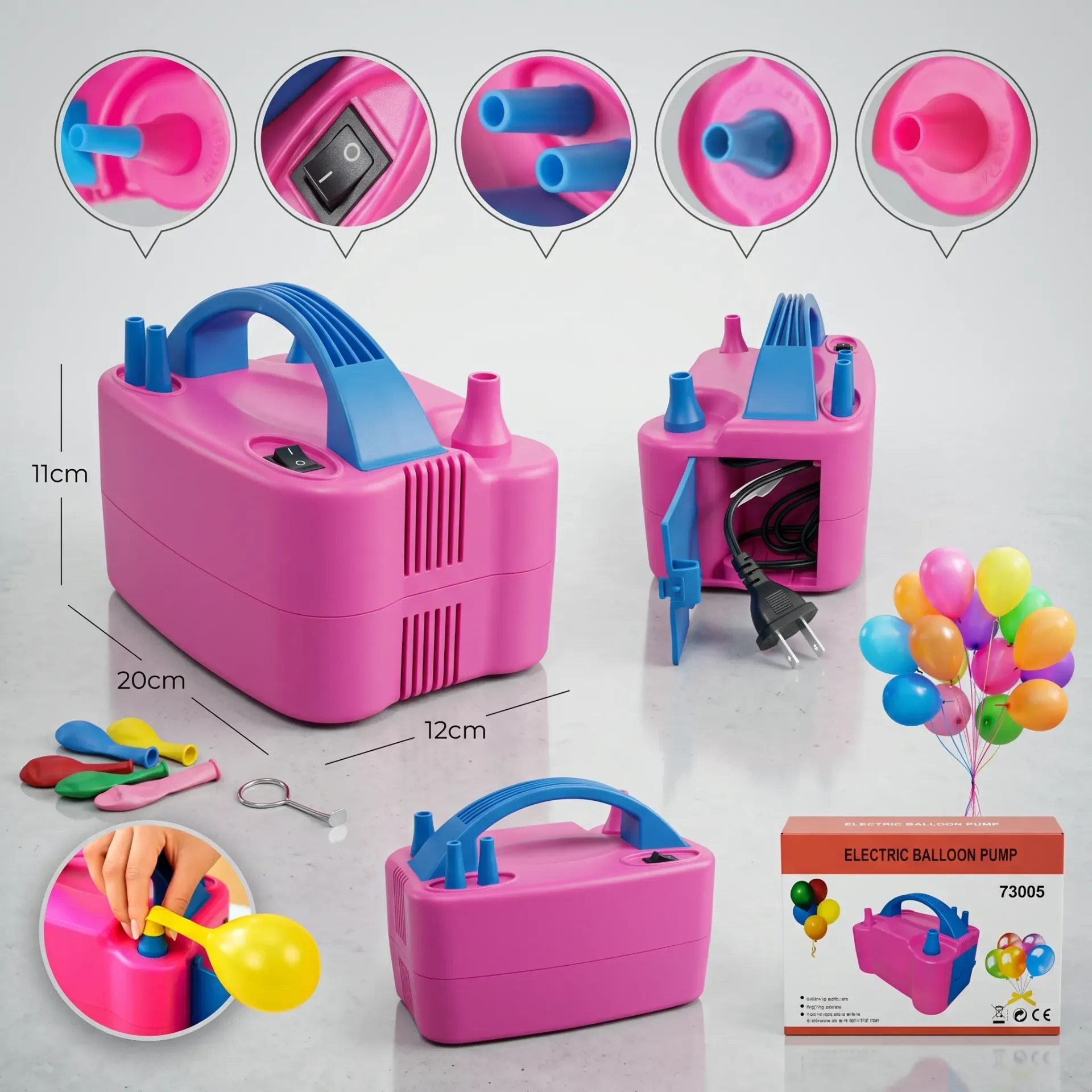 INFLADOR DE GLOBOS POTENTE
