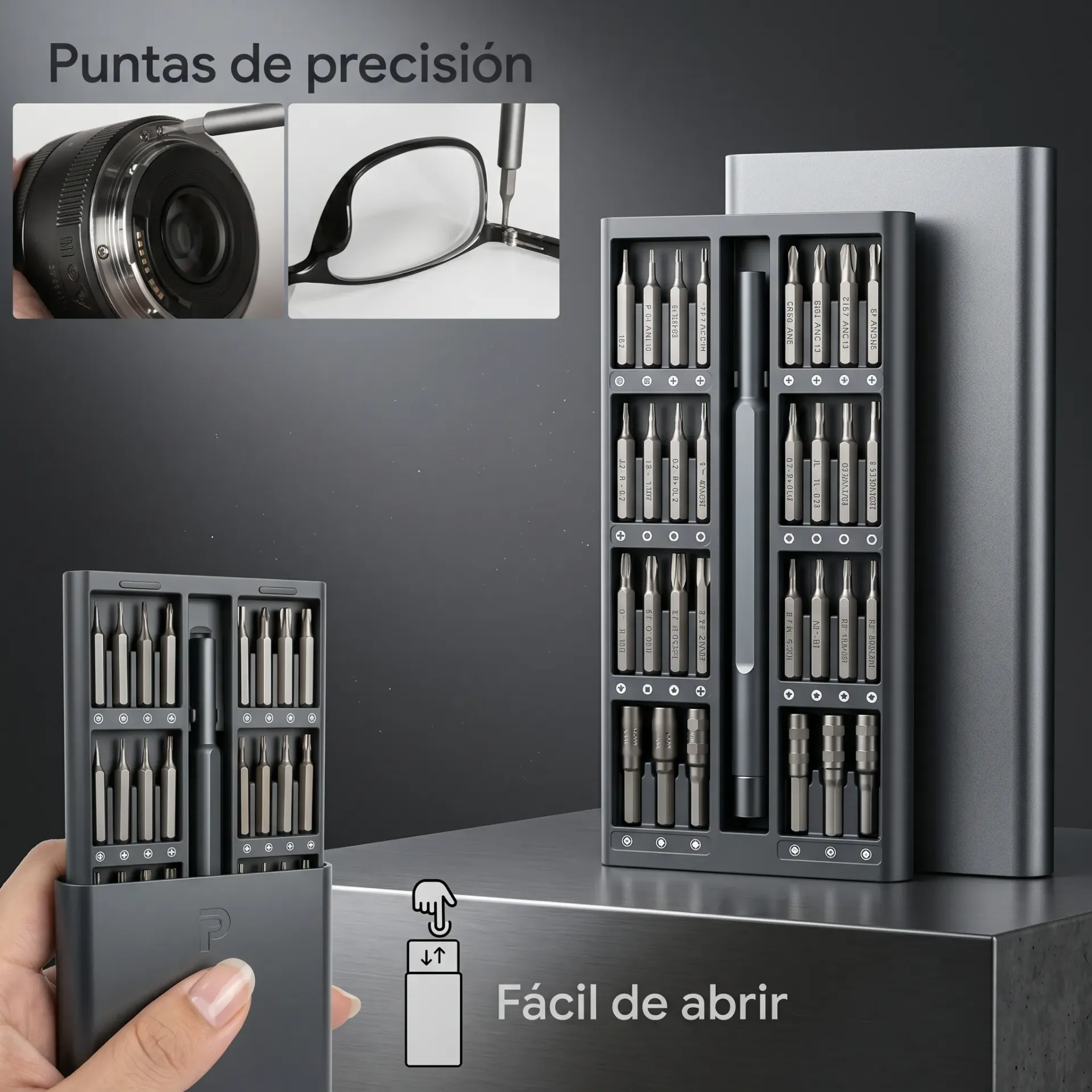 SET DE DESTORNILLADOR DE PRECISION 48 PCS