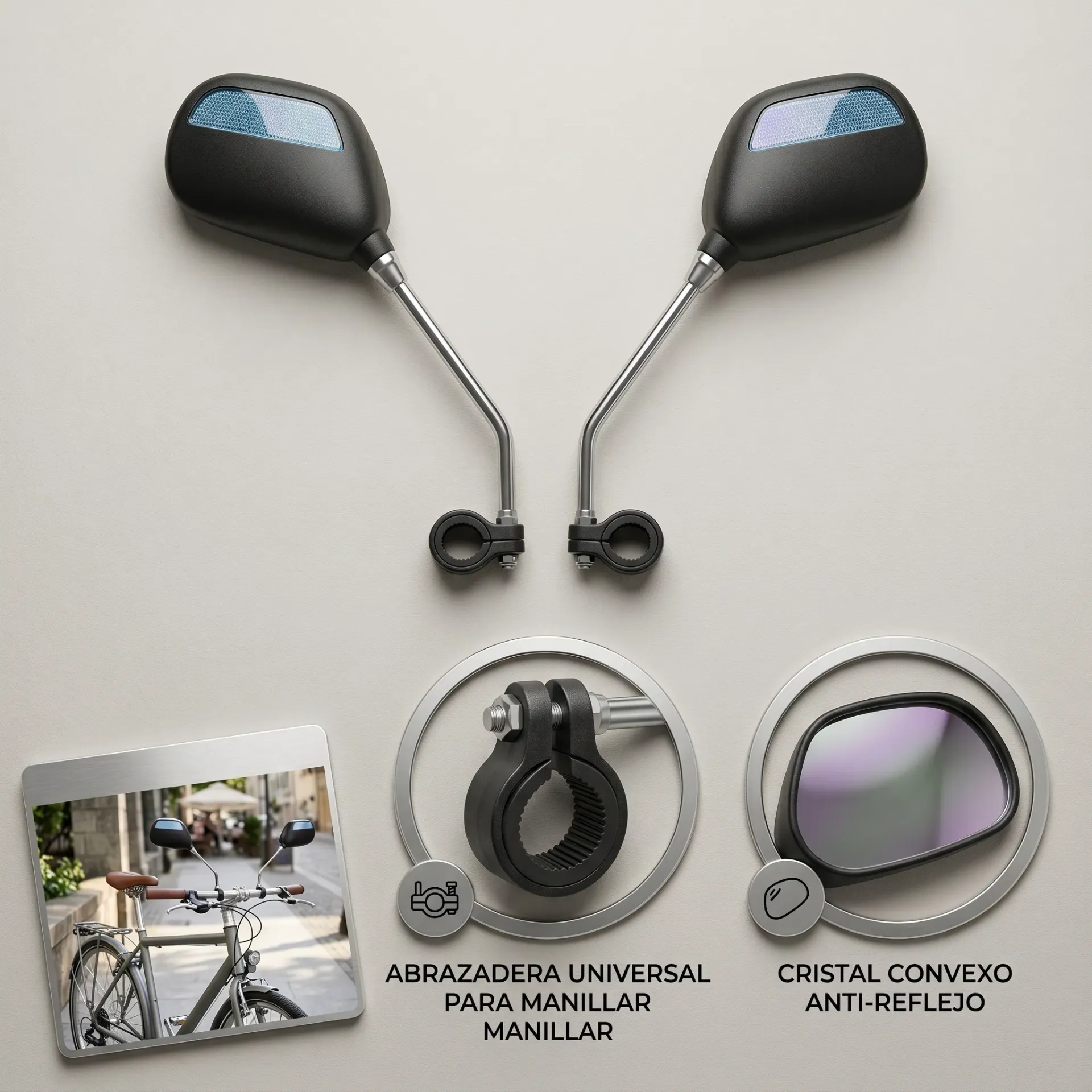 SET DE 2 ESPEJOS PARA BICI