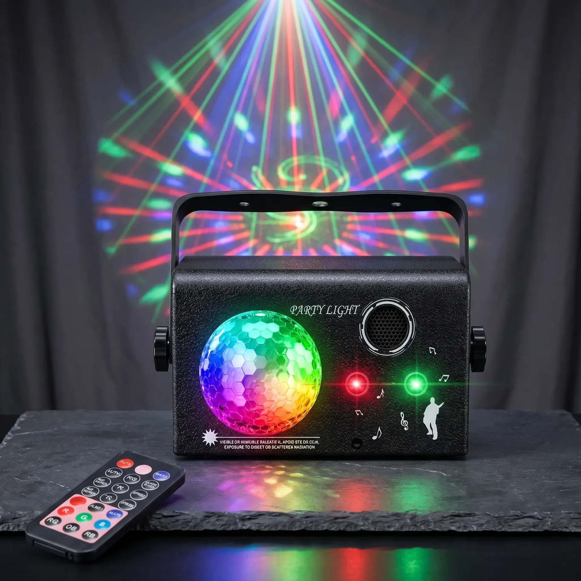 LUZ LASER CON BOLA MAGICA PARA FIESTAS
