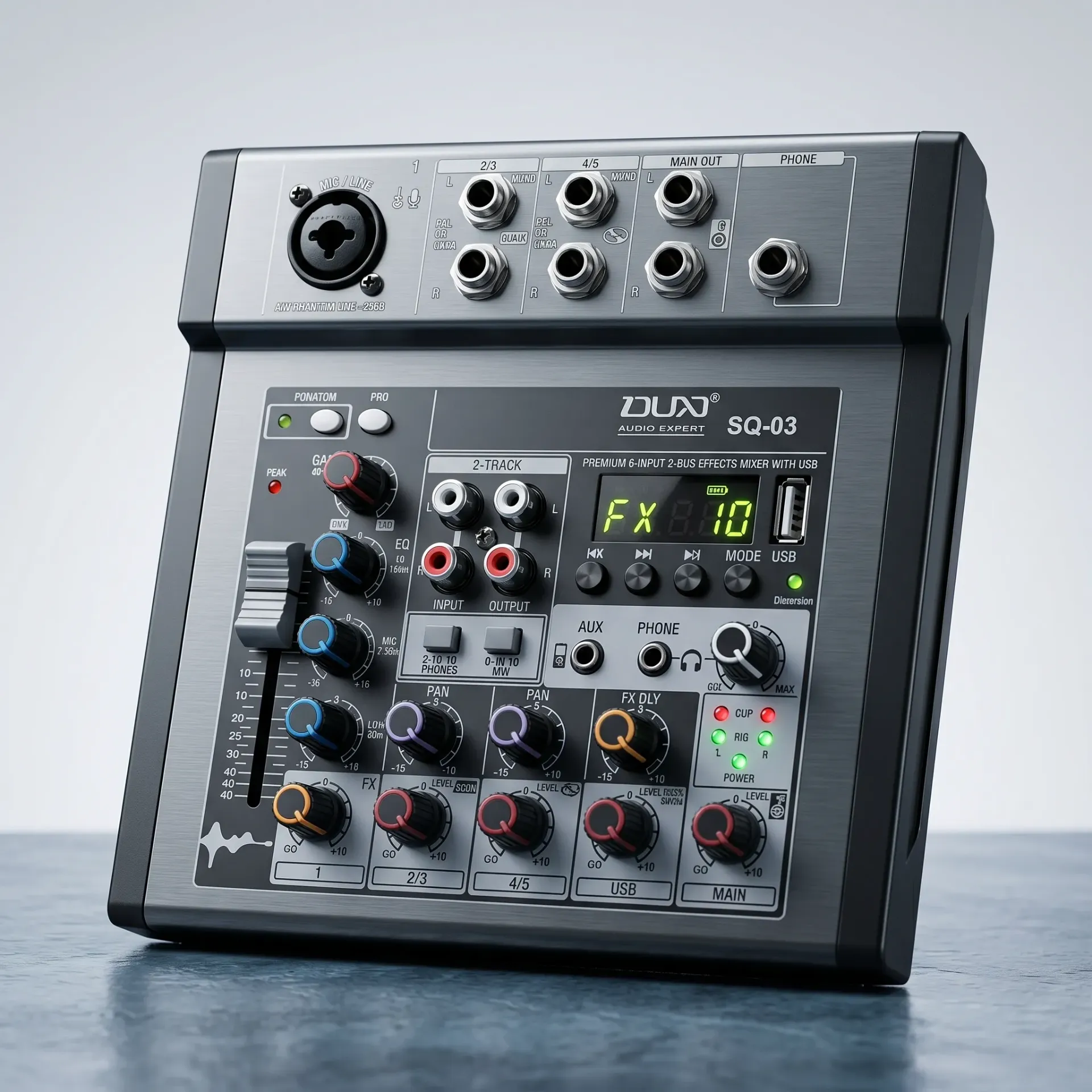 MIXER MEZCLADORA DE 5 CANALES