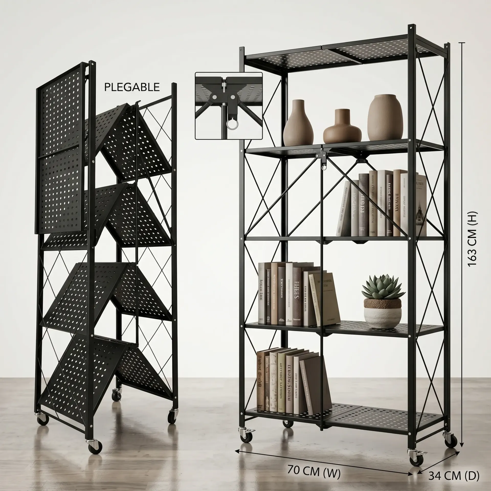 ESTANTE METALICO PLEGABLE EXCELENTE CALIDAD