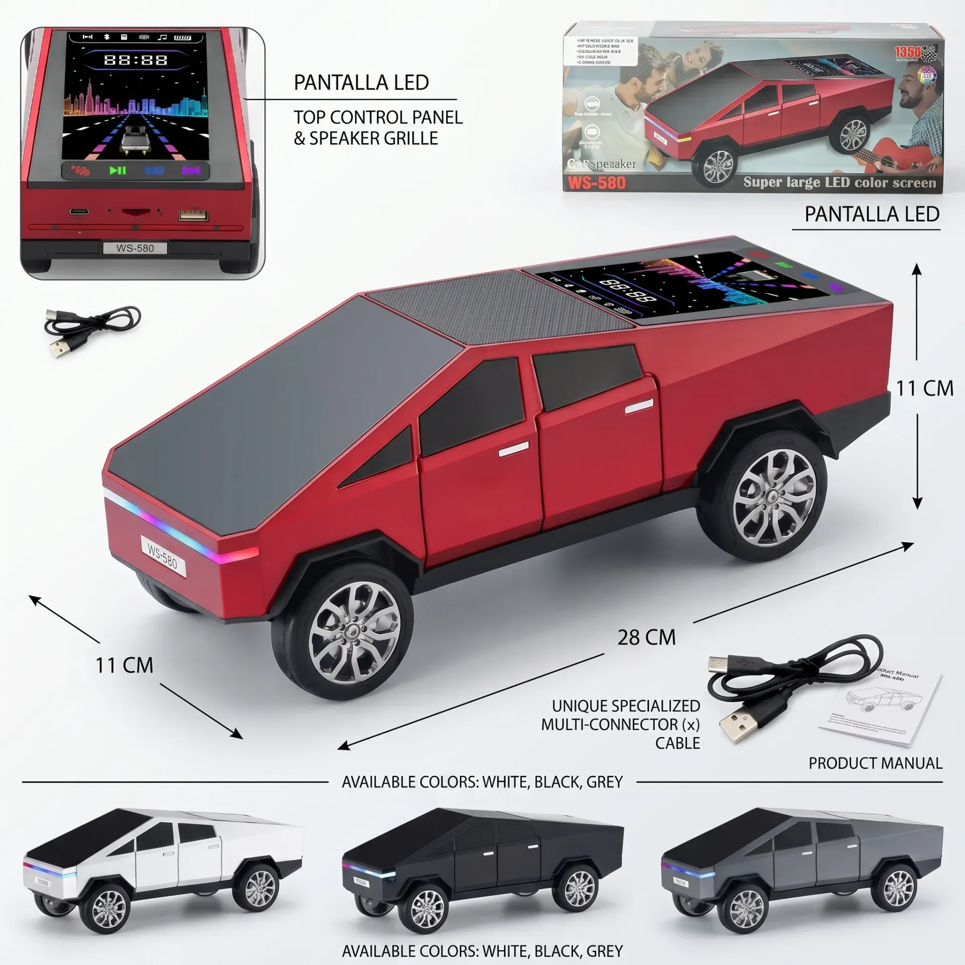 AUTO PARLANTE CYBERTRUCK TESLA