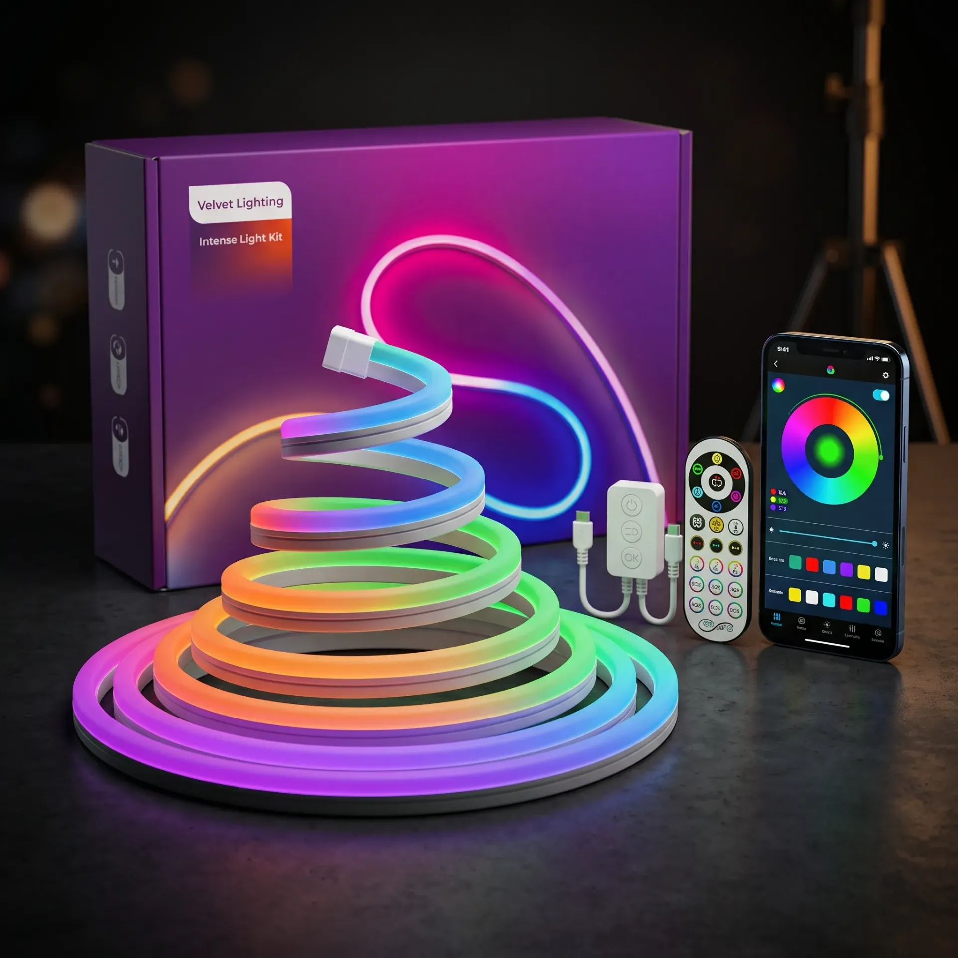 [RGBIC] TIRA LED NEON RGB CON APP 5MTS
