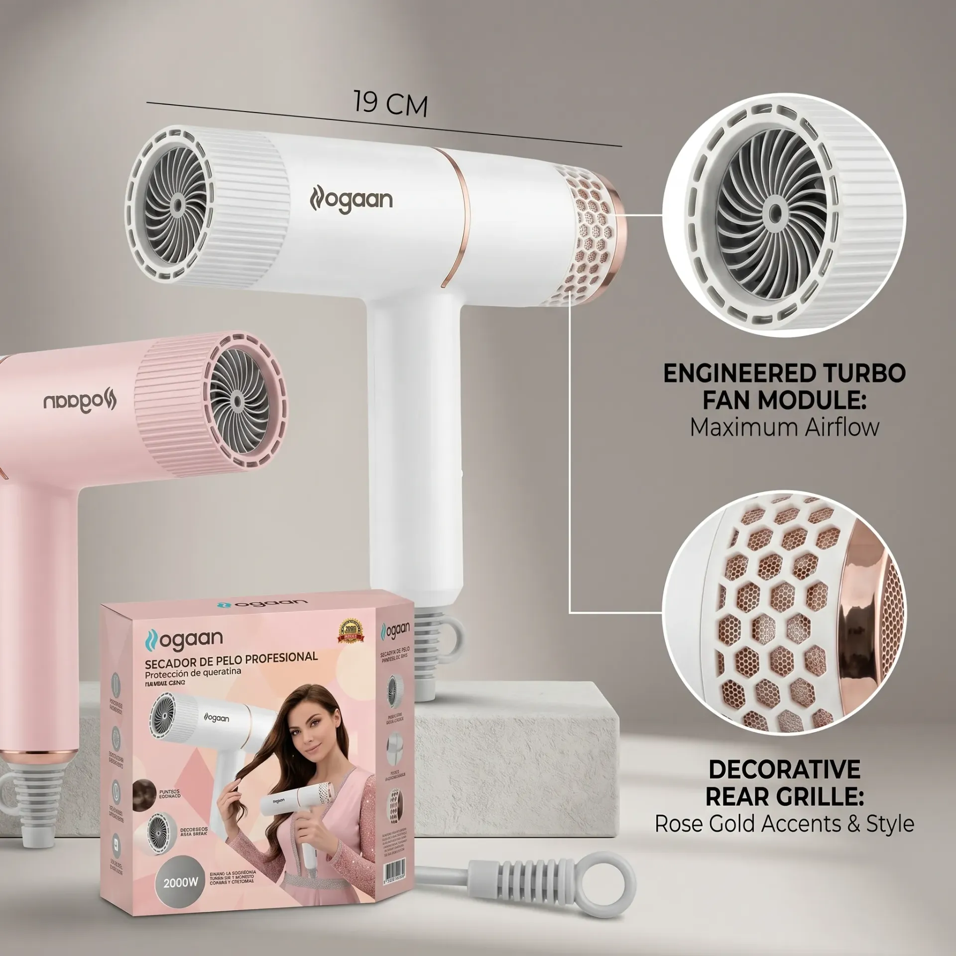 SECADOR DE PELO 2000W