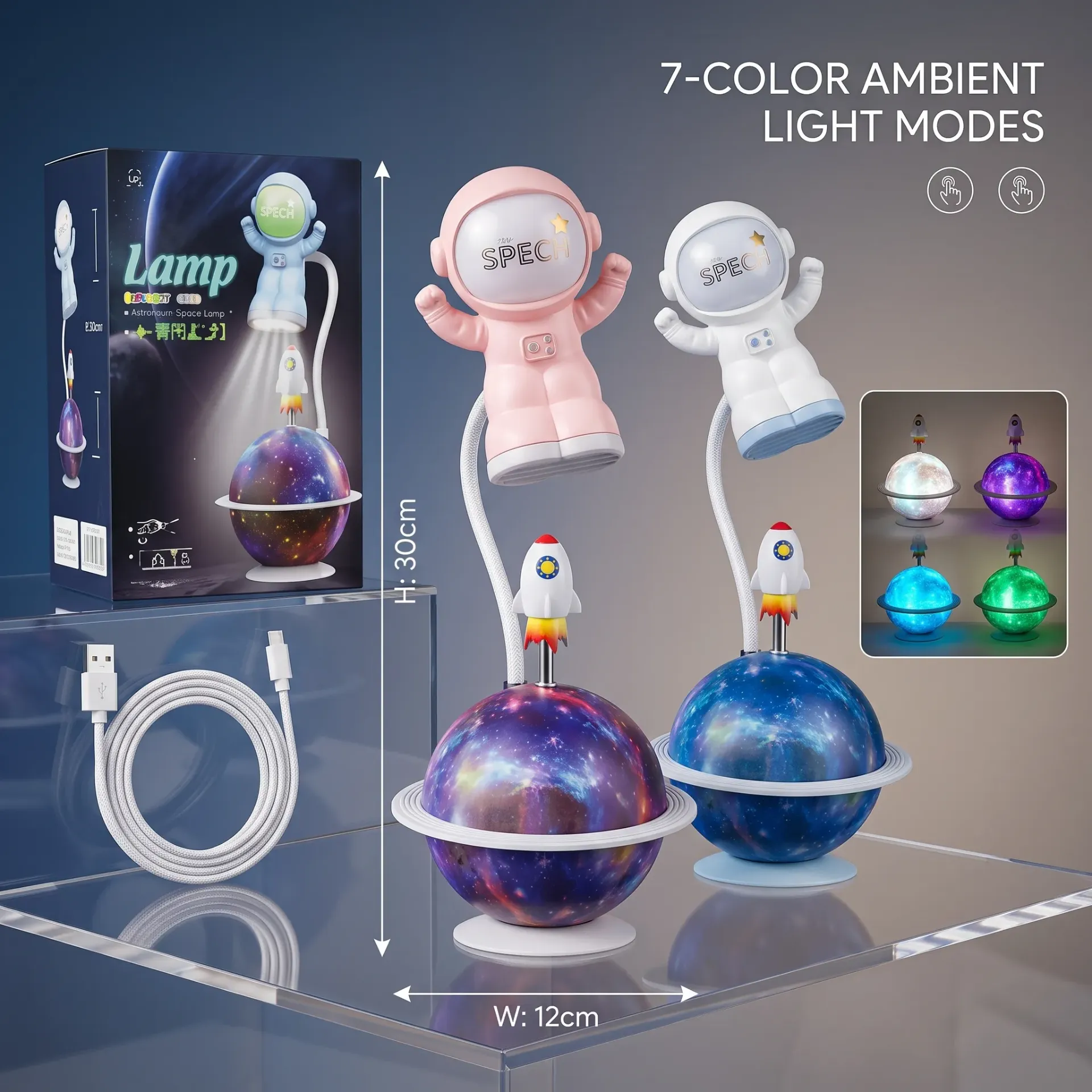 LAMPARA LED ASTRONAUTA