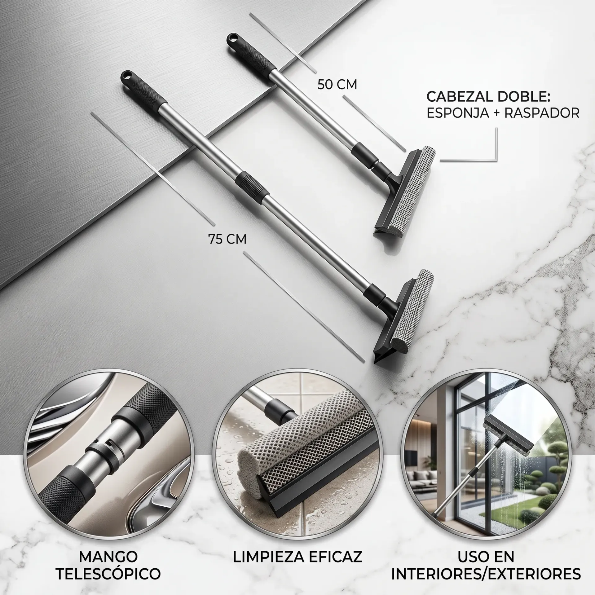 CEPILLO LIMPIAVIDRIOS EXTENSIBLE