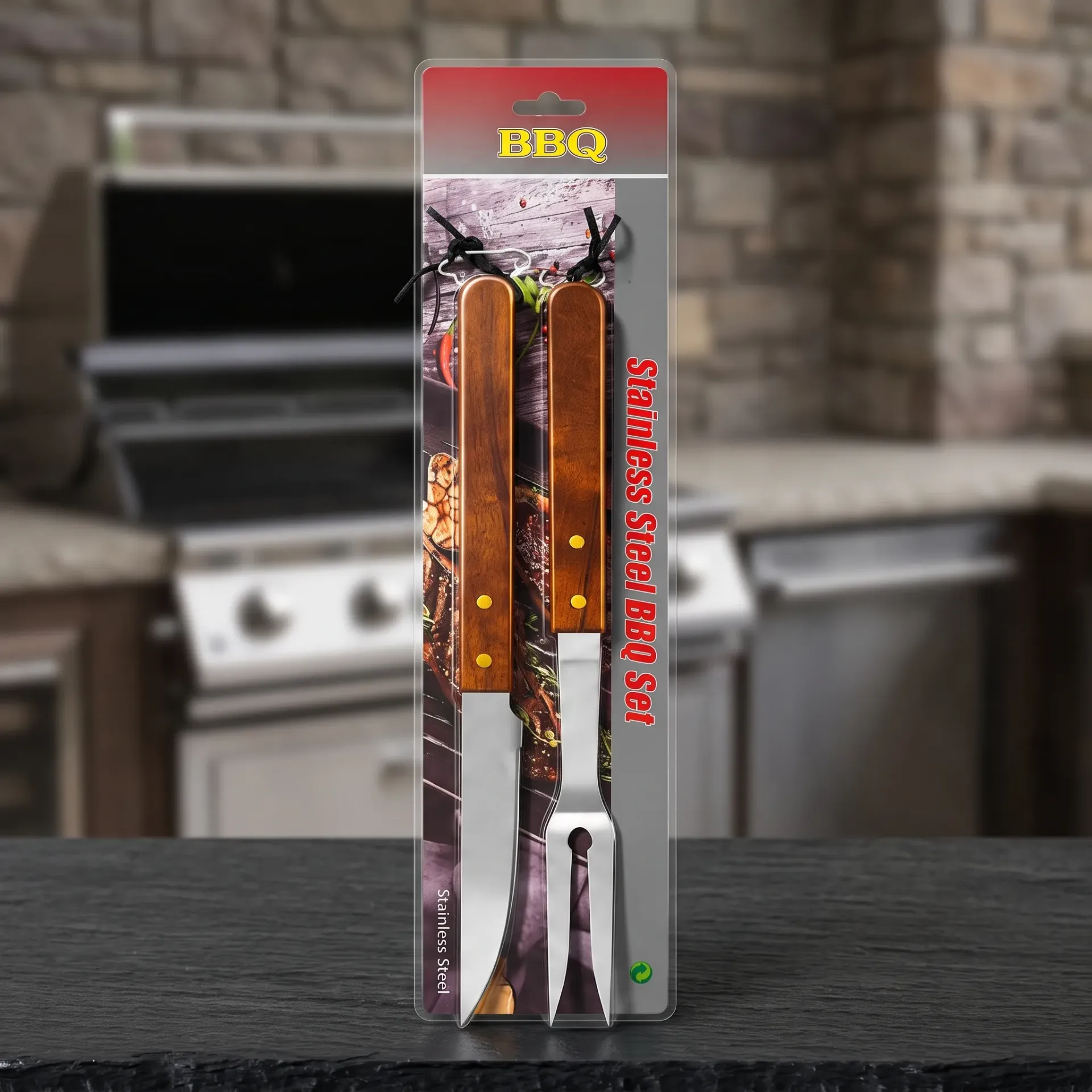 [KT7516] SET UTENSILLOS PARRILLA 2 PCS