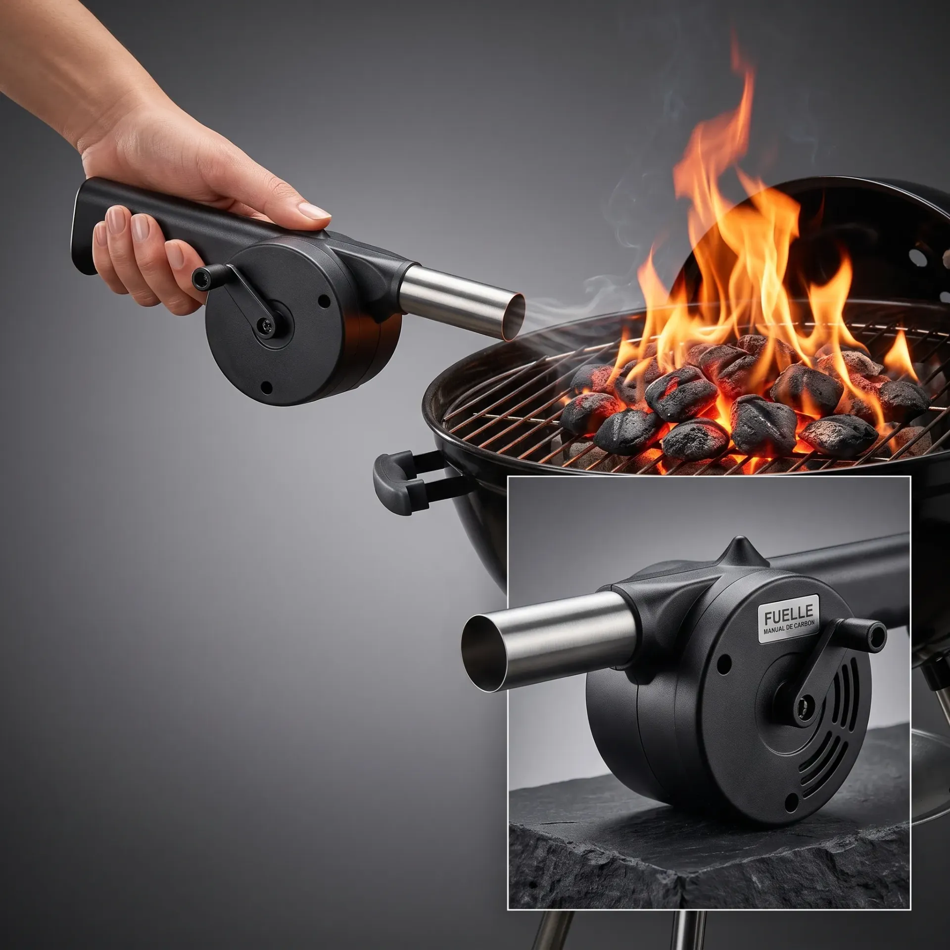 [SOPLADOR AISA26010100] SOPLADOR APANTALLADOR P/CARBON FUEGO PARRILLA