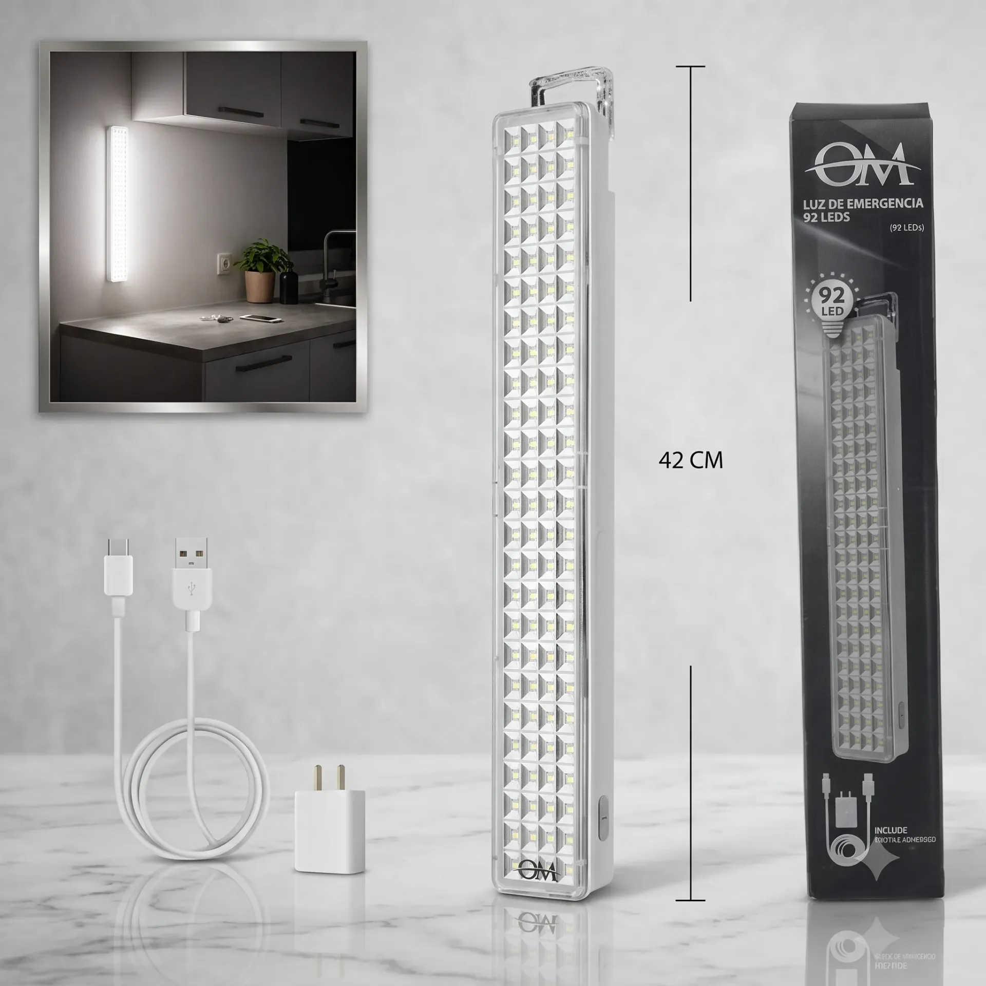LUZ DE EMERGENCIA 92 LEDS