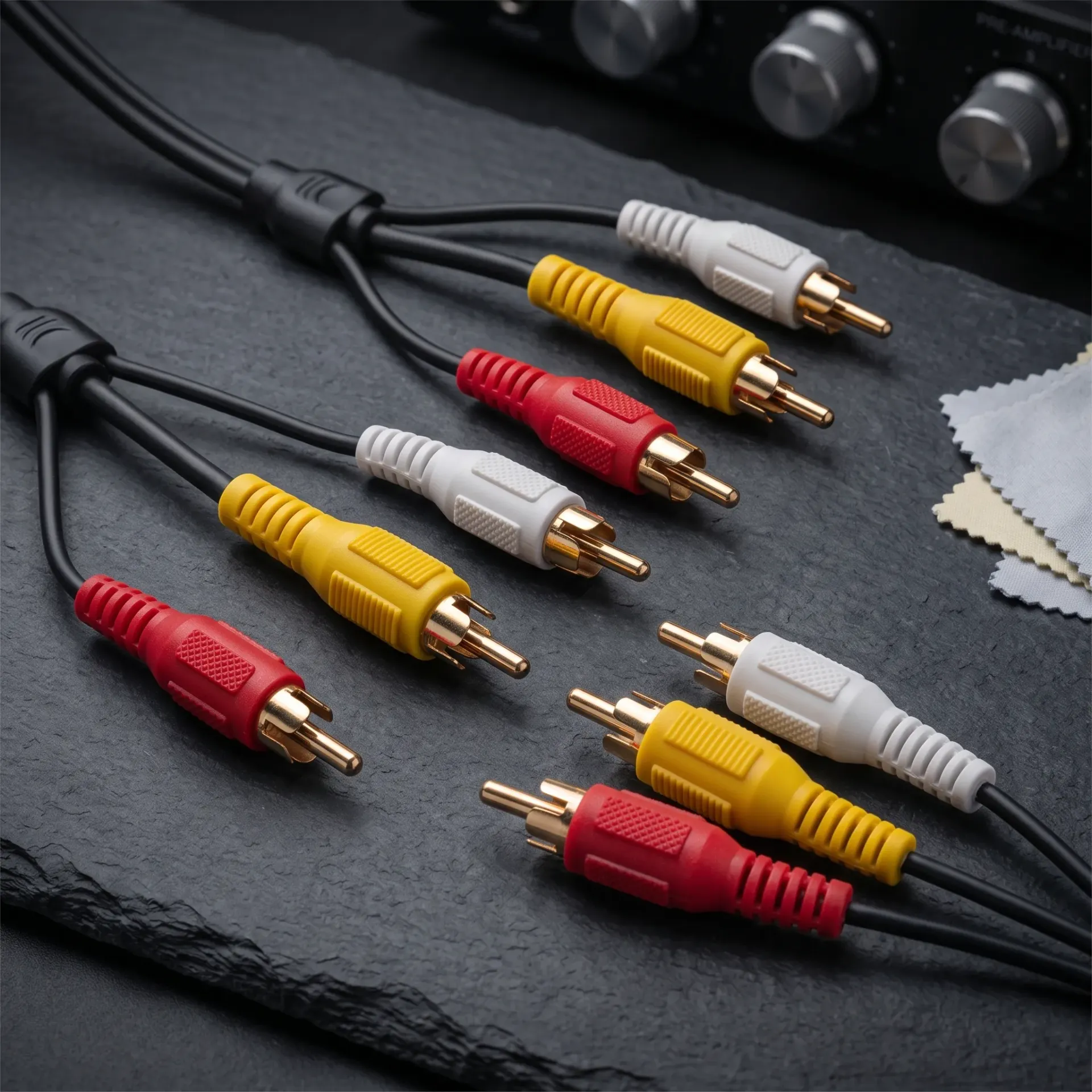 CABLE AUDIO Y VIDEO 3X3 RCA DE 5MTS