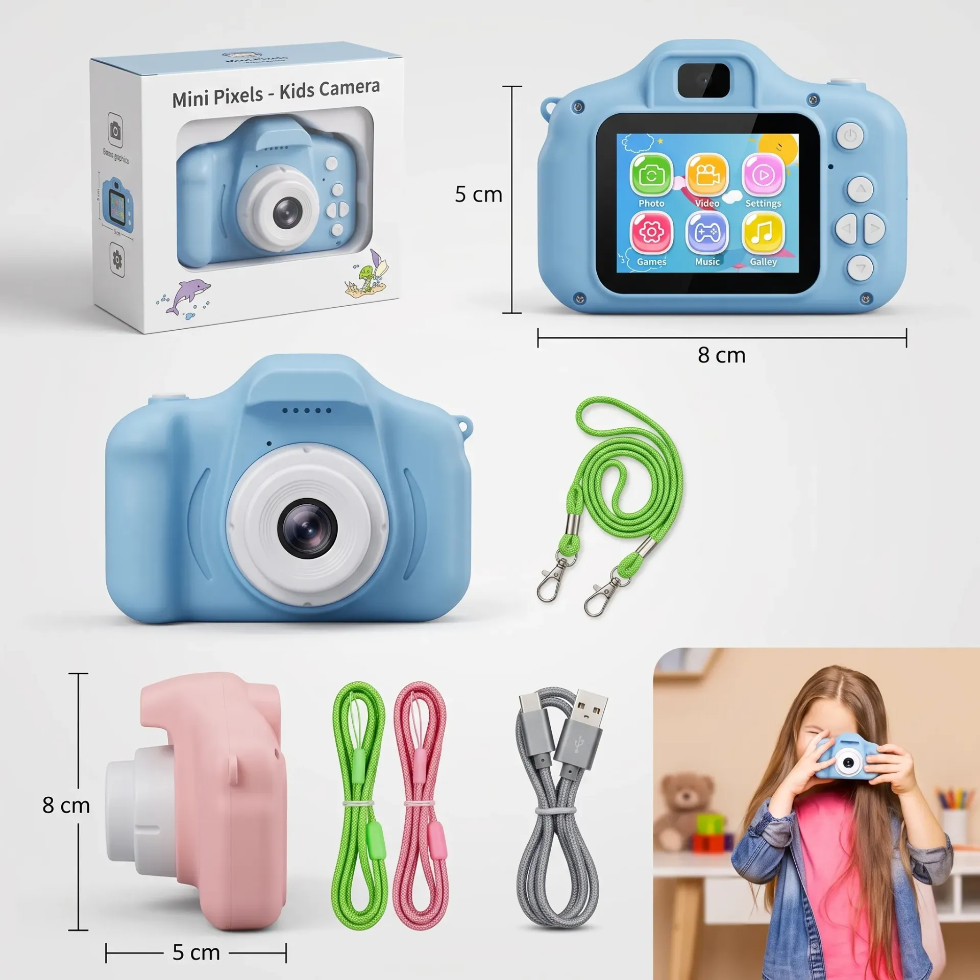 CAMARA DIGITAL PARA NIÑOS COLORES