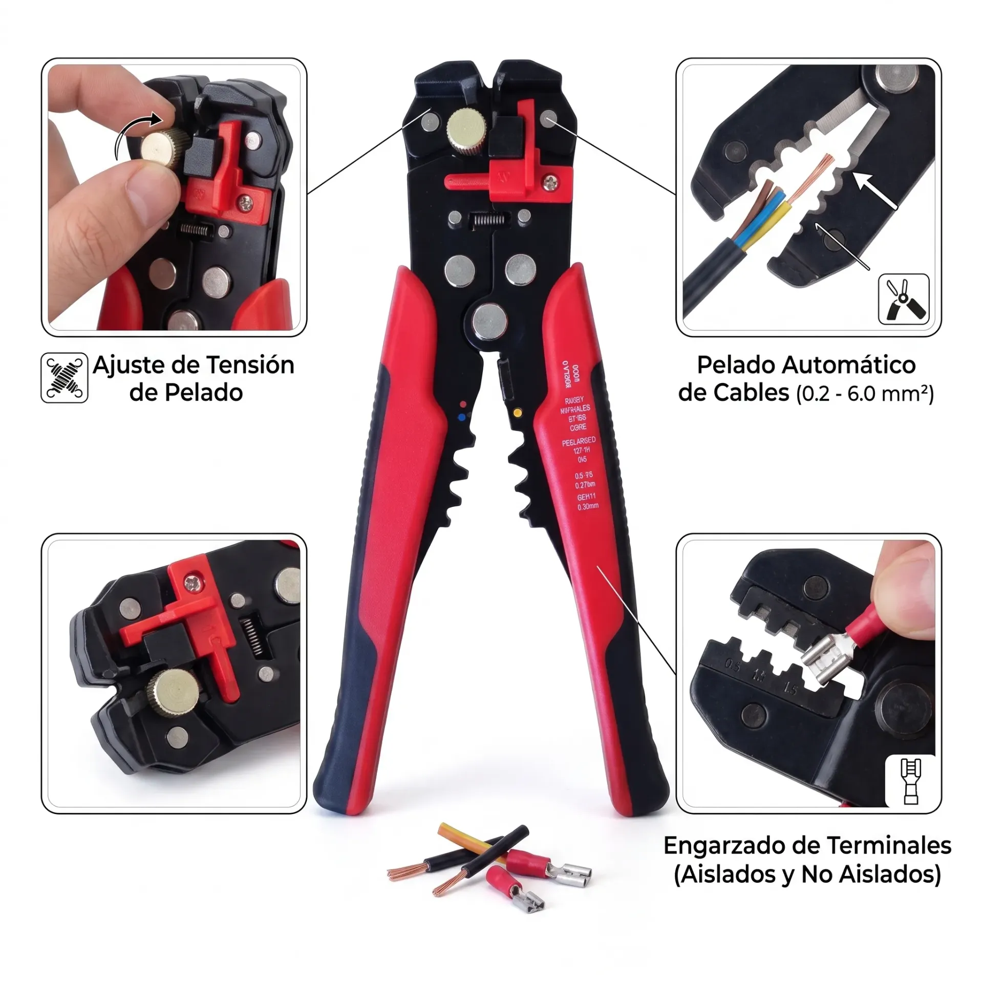 PINZA CRIMPEADORA PELA CABLE CALIDAD