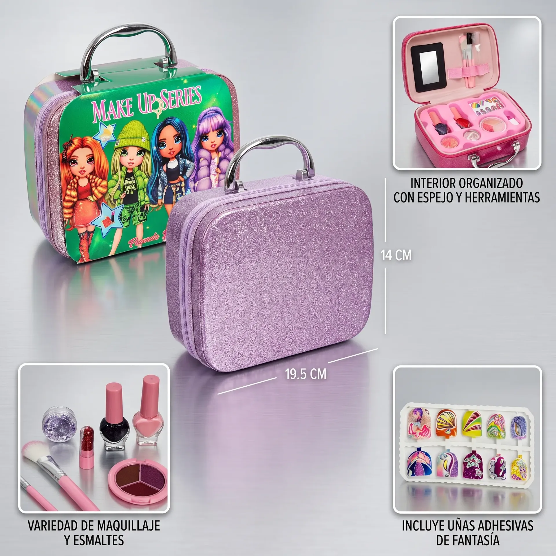 KIT DE MAQUILLAJE PARA NIÑAS