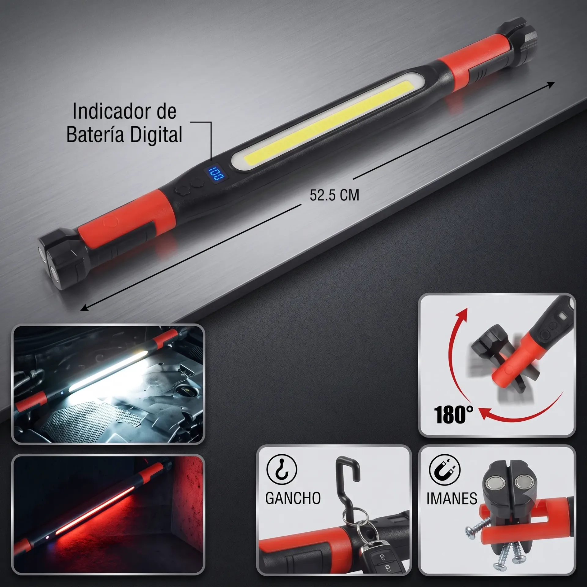 LINTERNA LED DE TRABAJO CON IMAN